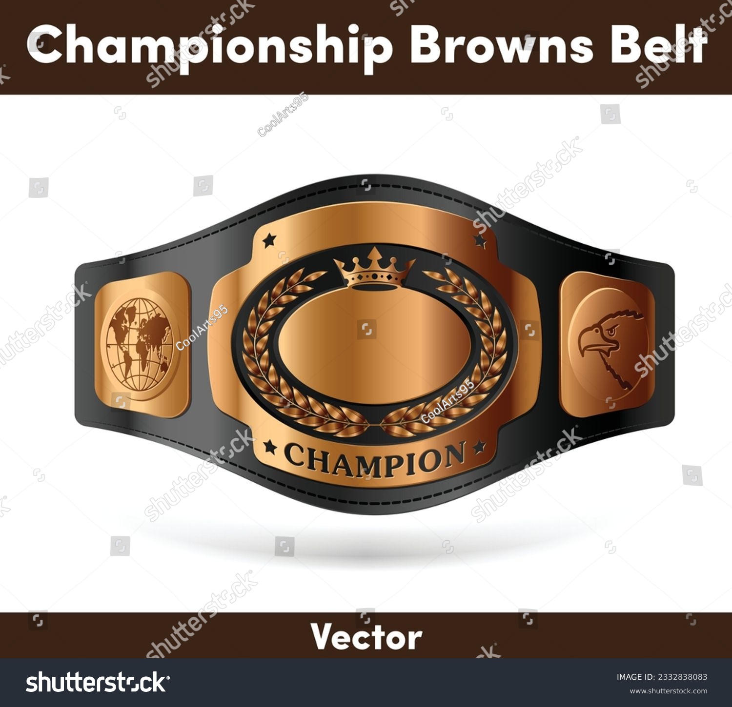 SVG of Championship Browns Belt. Vector sport illustration svg
