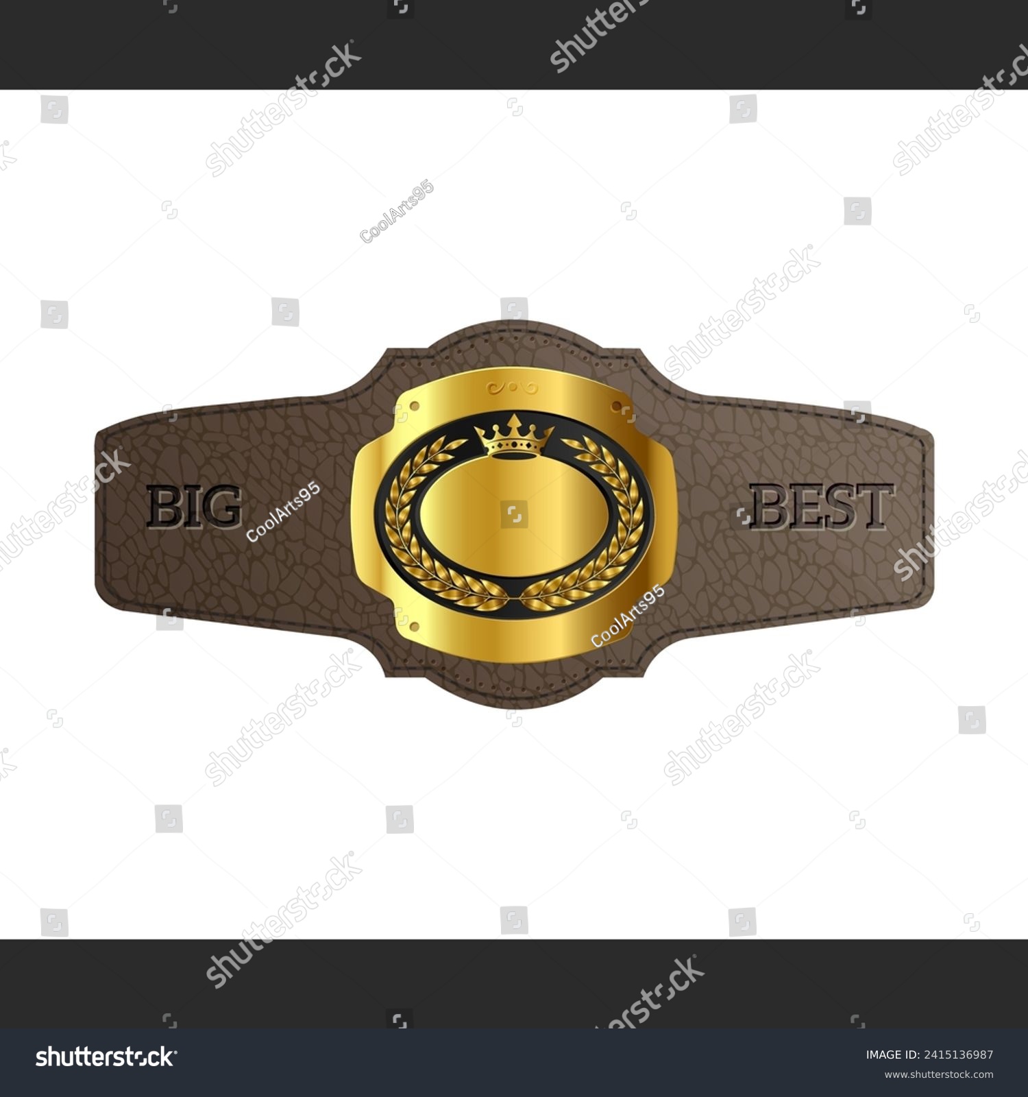 SVG of Championship Gold Belt. Vector sport illustration svg