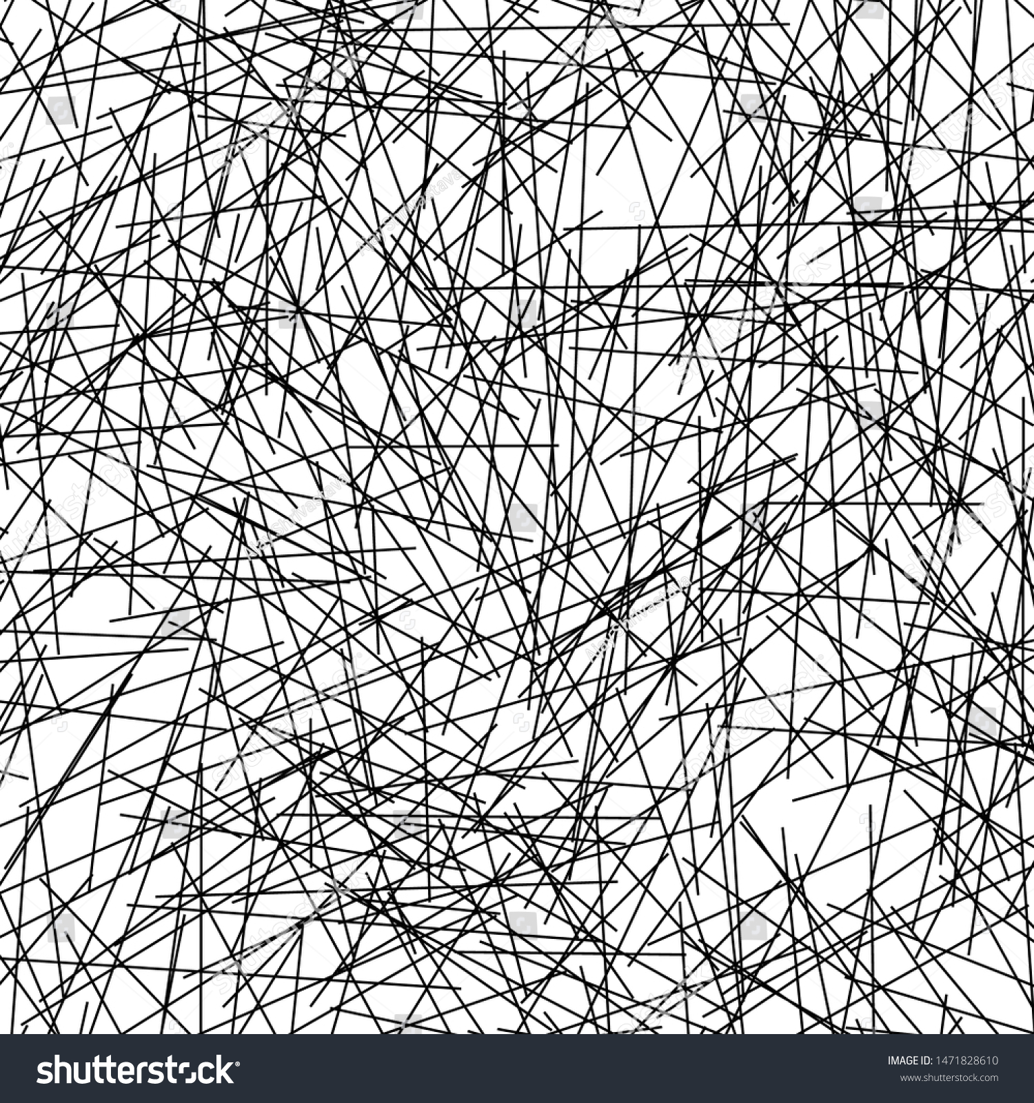 Chaotic Lines Random Chaotic Lines Scattered Stock Vector (Royalty Free ...