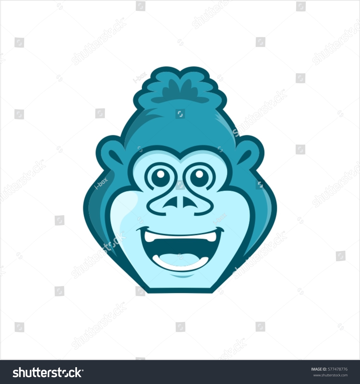 Character Gorilla Stock Vector Royalty Free 577478776 