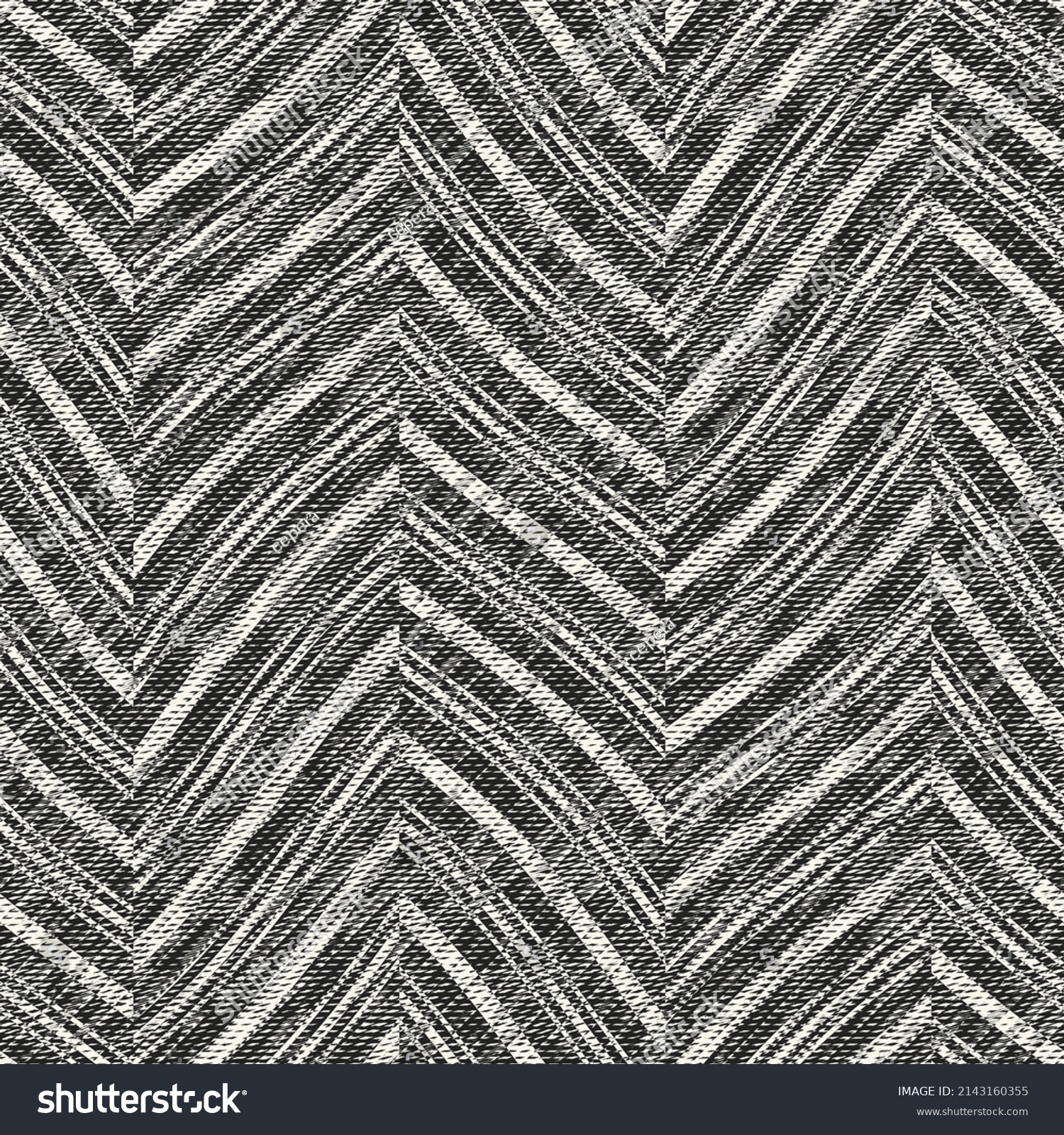 Charcoal Textured Herringbone Pattern Stock Vector (Royalty Free ...