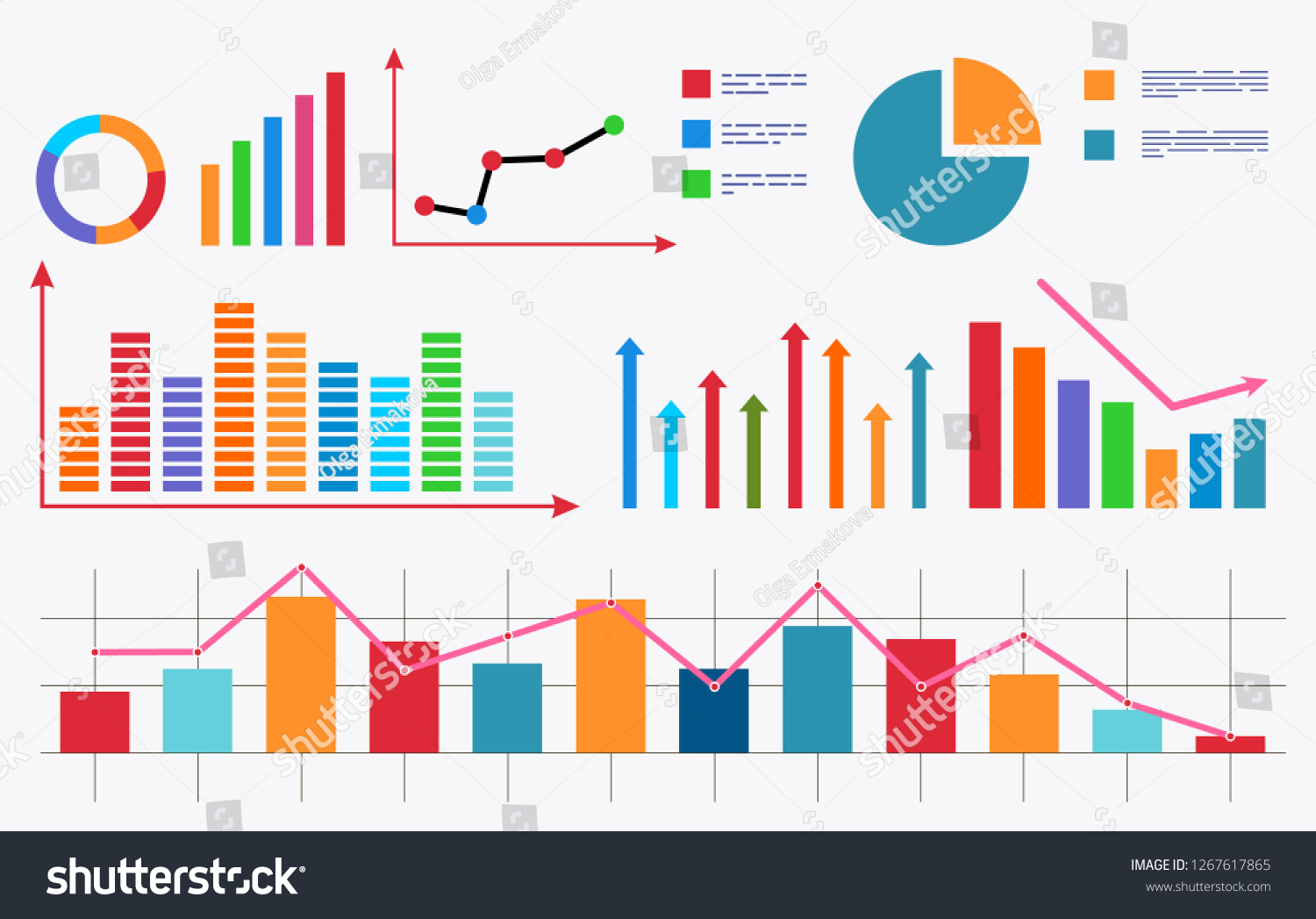 Chart Analytical Data Vector Stock Illustration Stock Vector (Royalty ...