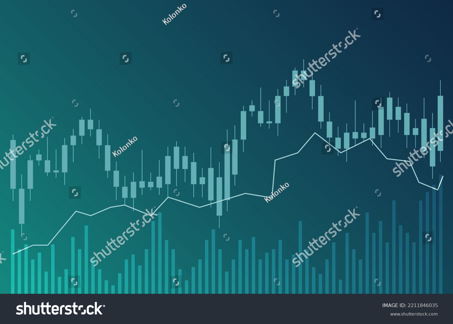 SVG of Chart candle stock graph forex market. Trade candle chart stock finance price exchange background crypto currency svg