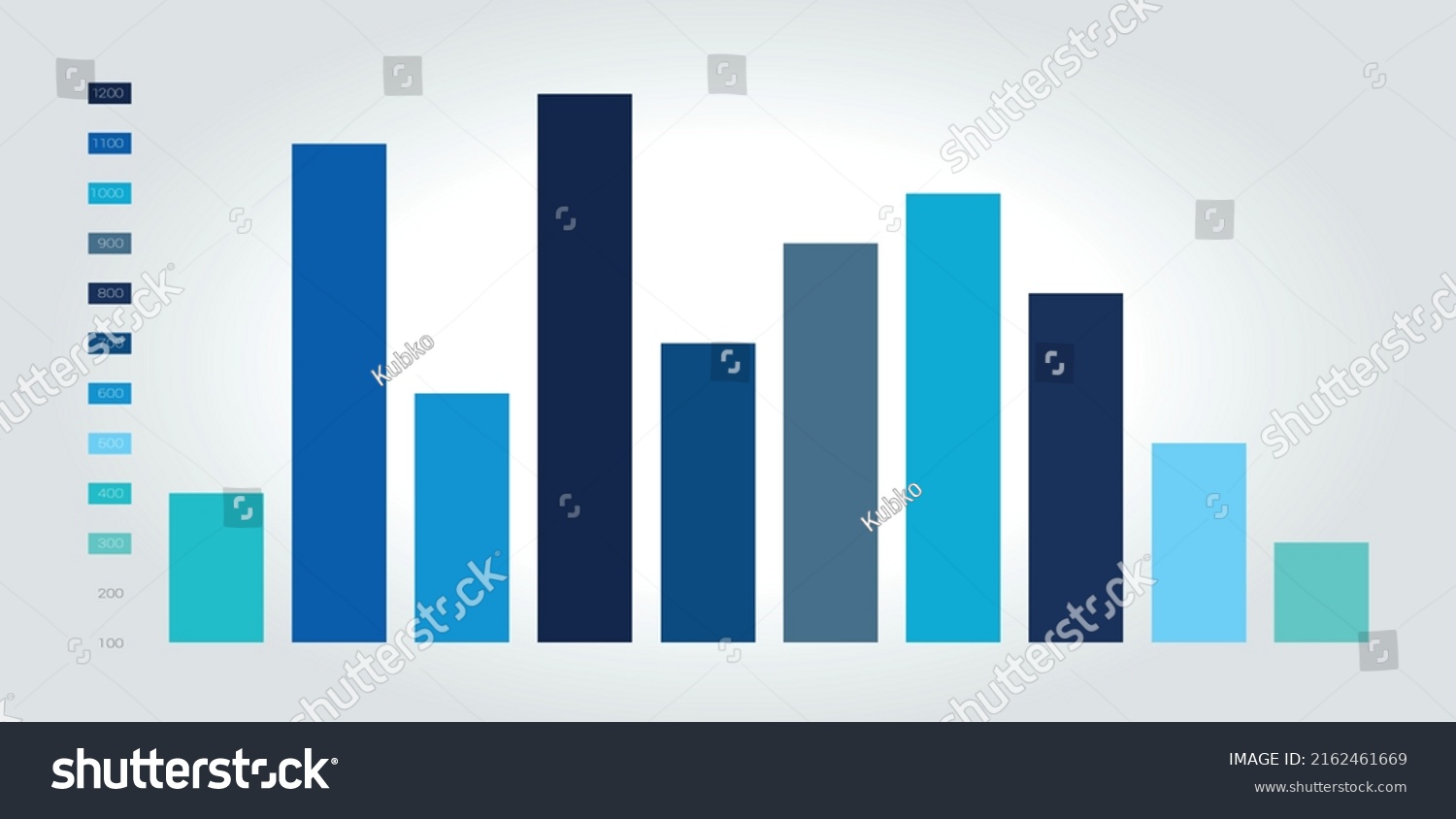 Chart Column Graph Infographic Element Stock Vector (Royalty Free ...