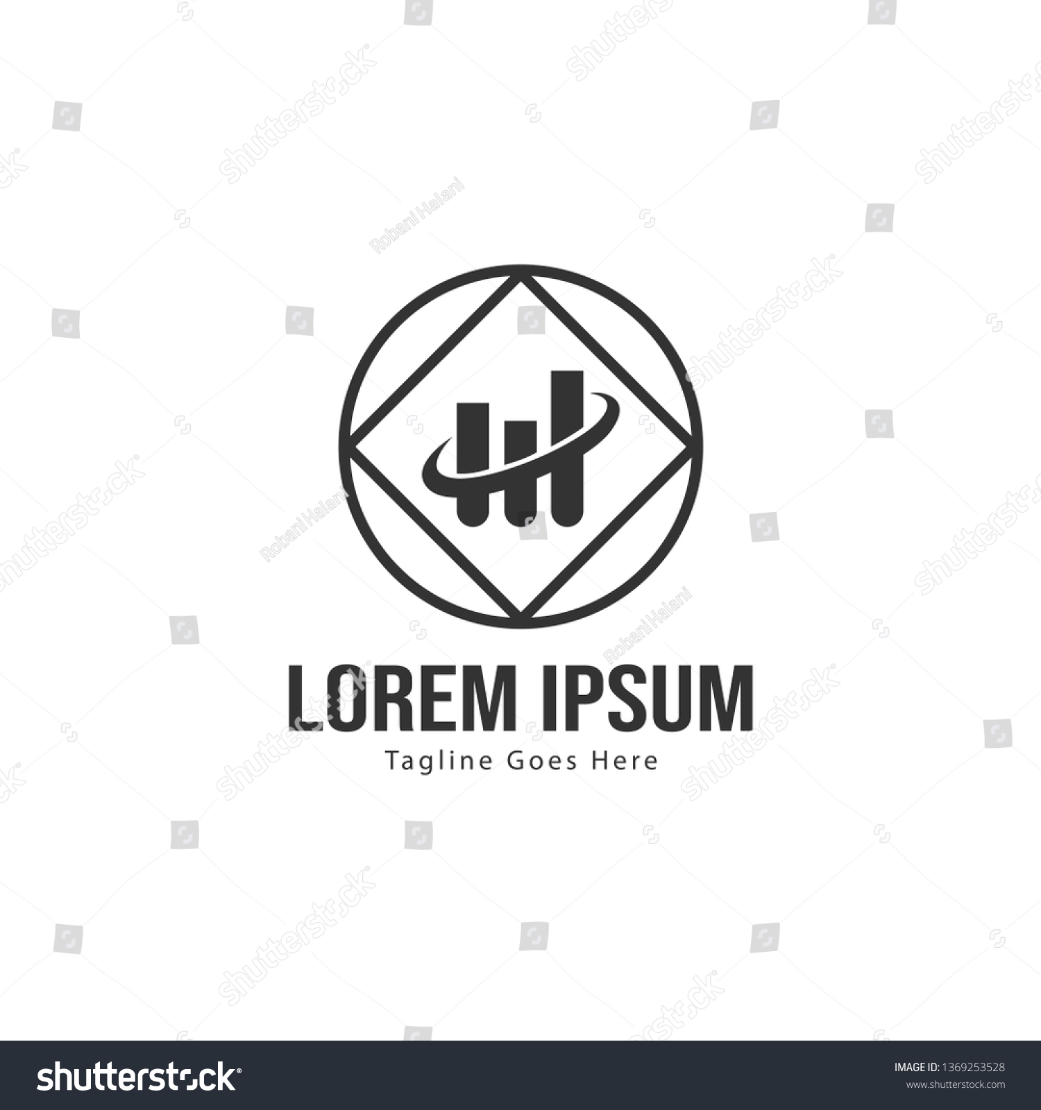 Chart Logo Template Design Chart Logo Stock Vector (Royalty Free ...