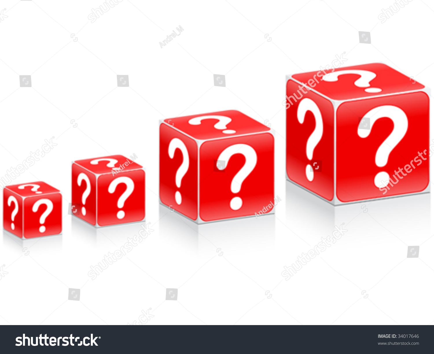 Chart Made Question Boxes Vector Illustration Stock Vector (Royalty ...