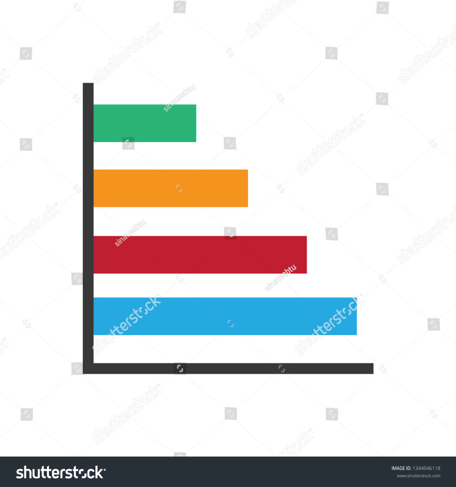 Chart Marketing Icon Vector Stock Vector (Royalty Free) 1344046118 ...