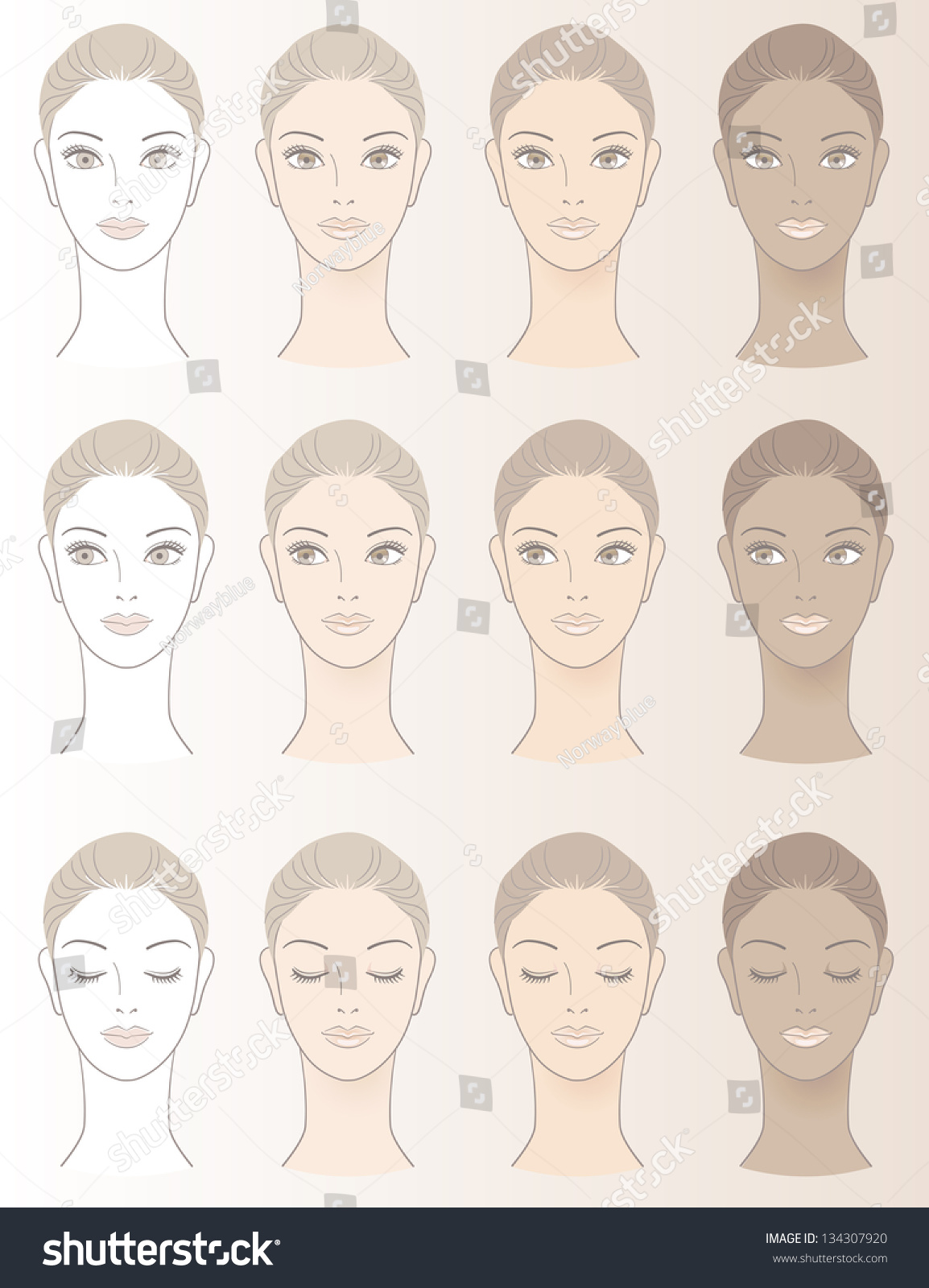 Skin Complexion Chart