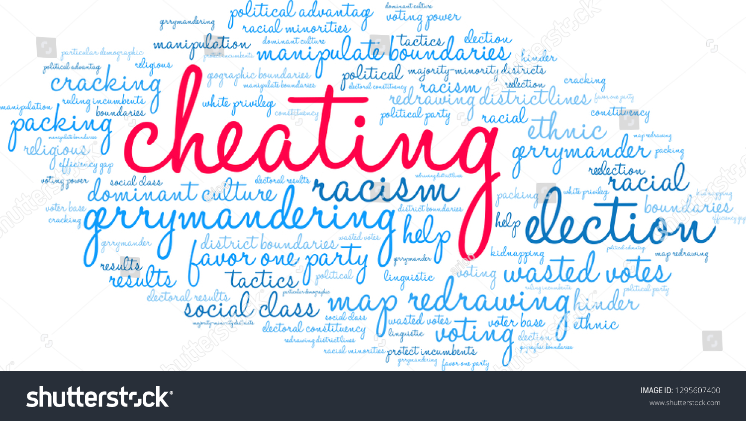 Cheating Gerrymandering Word Cloud On White Stock Vector Royalty Free 1295607400 Shutterstock 8547