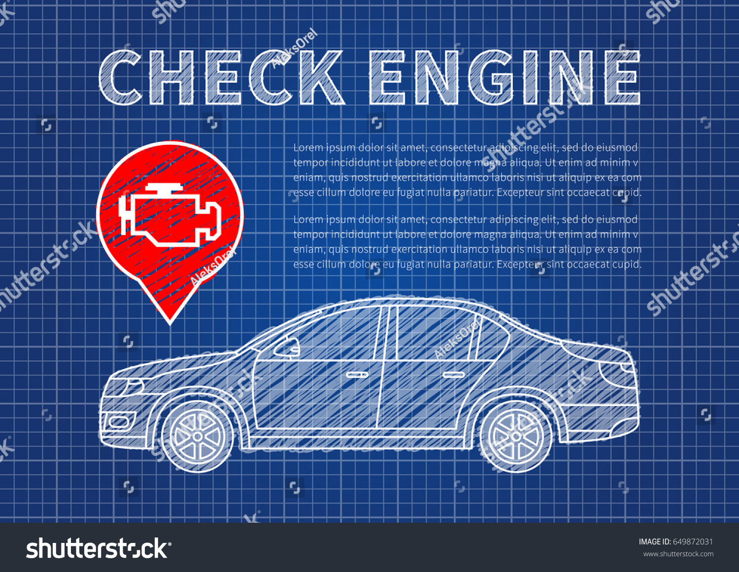 car signs check engine