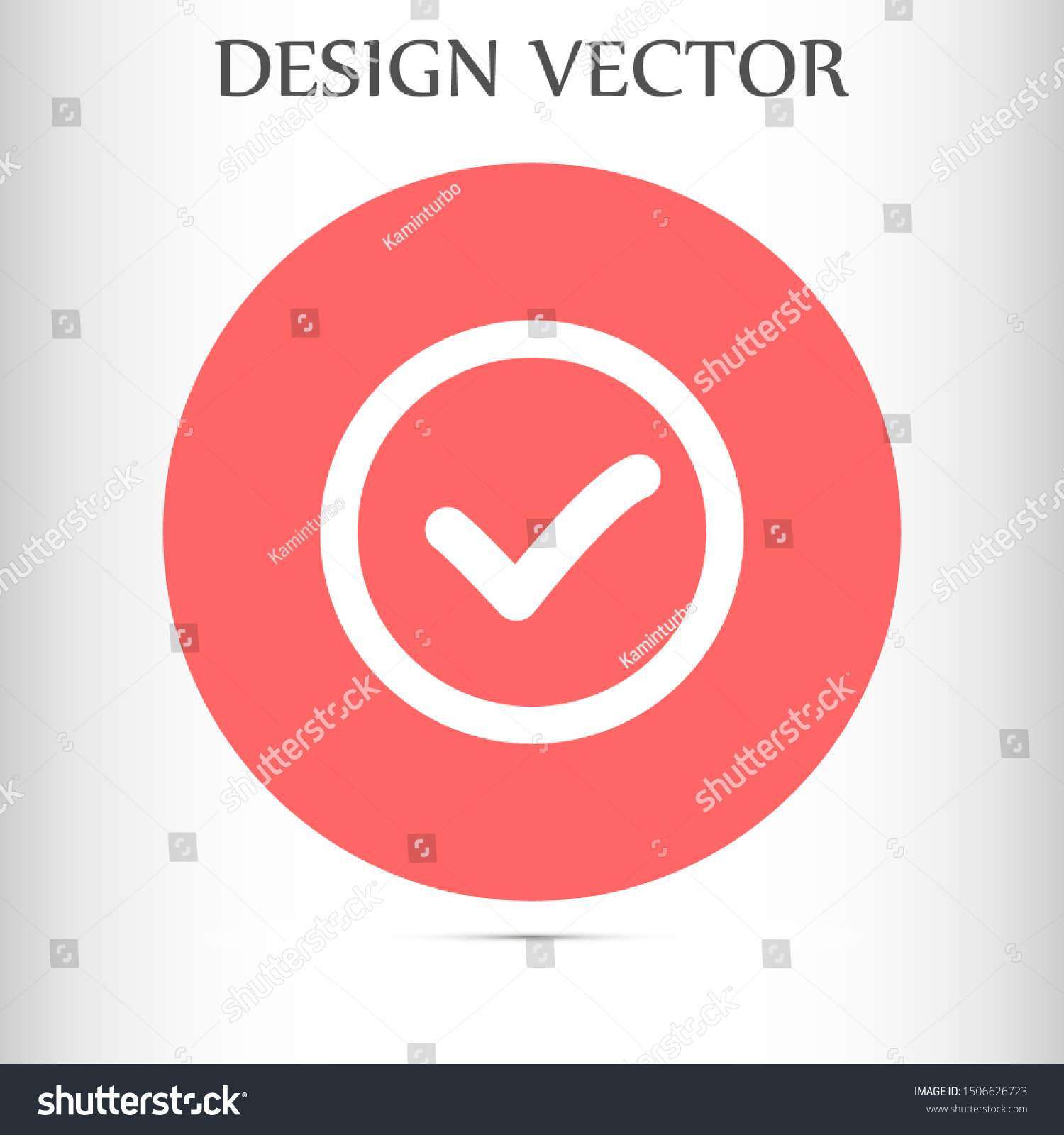 Check Mark Icon Vector Tick Symbol Vector De Stock Libre De Regalías