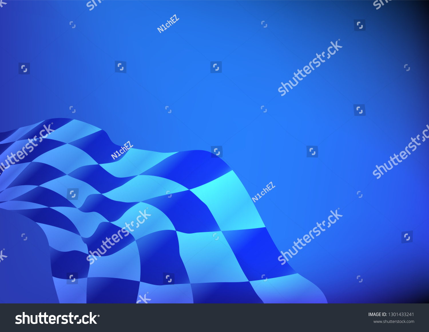 Checkered Flag Racing Background Blue Stock Vector (Royalty Free) 1301433241 Shutterstock