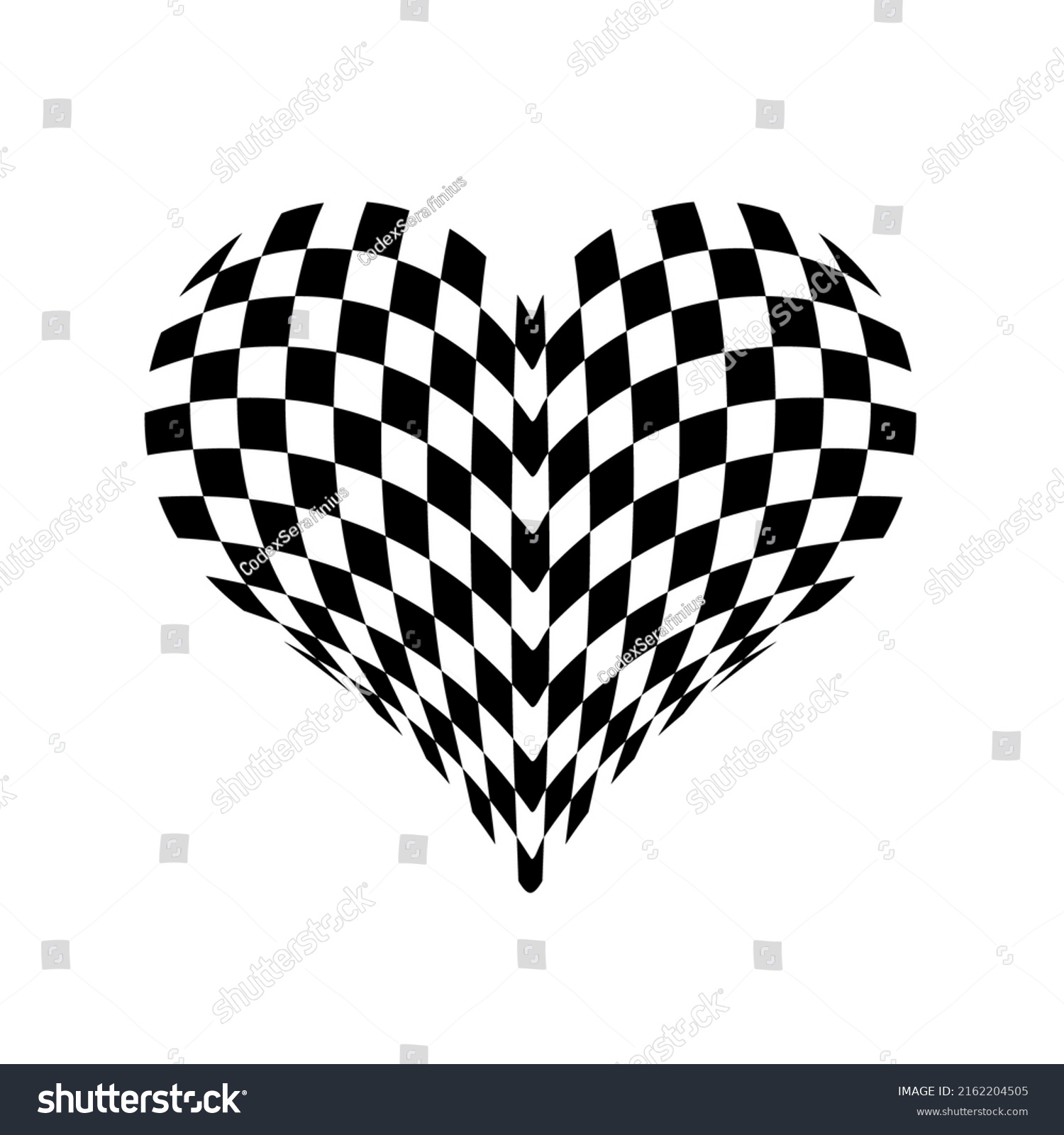 Checkered Flag Signaling On Race Track Stock Vector (Royalty Free ...