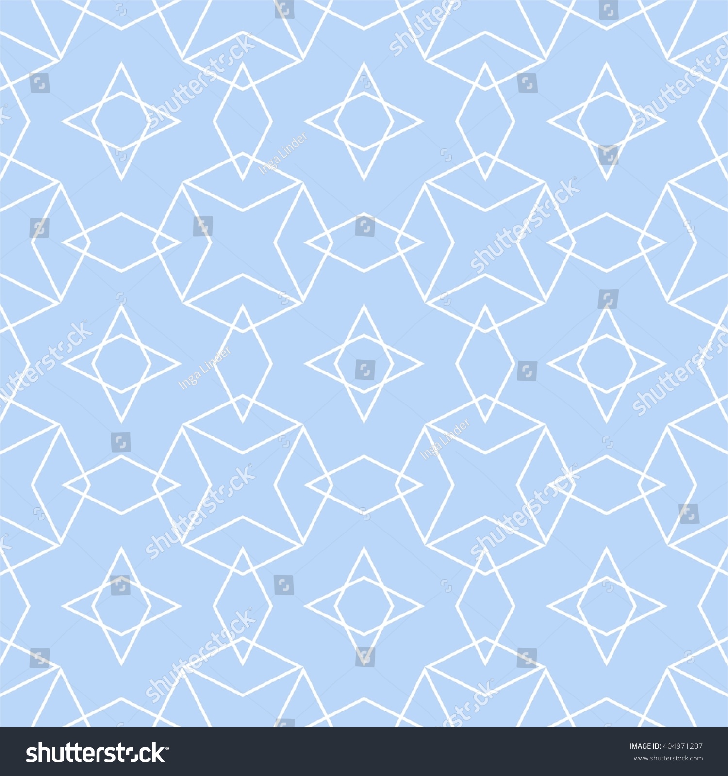 Checkered Tile Vector Pattern Blue White Stock Vector (Royalty Free