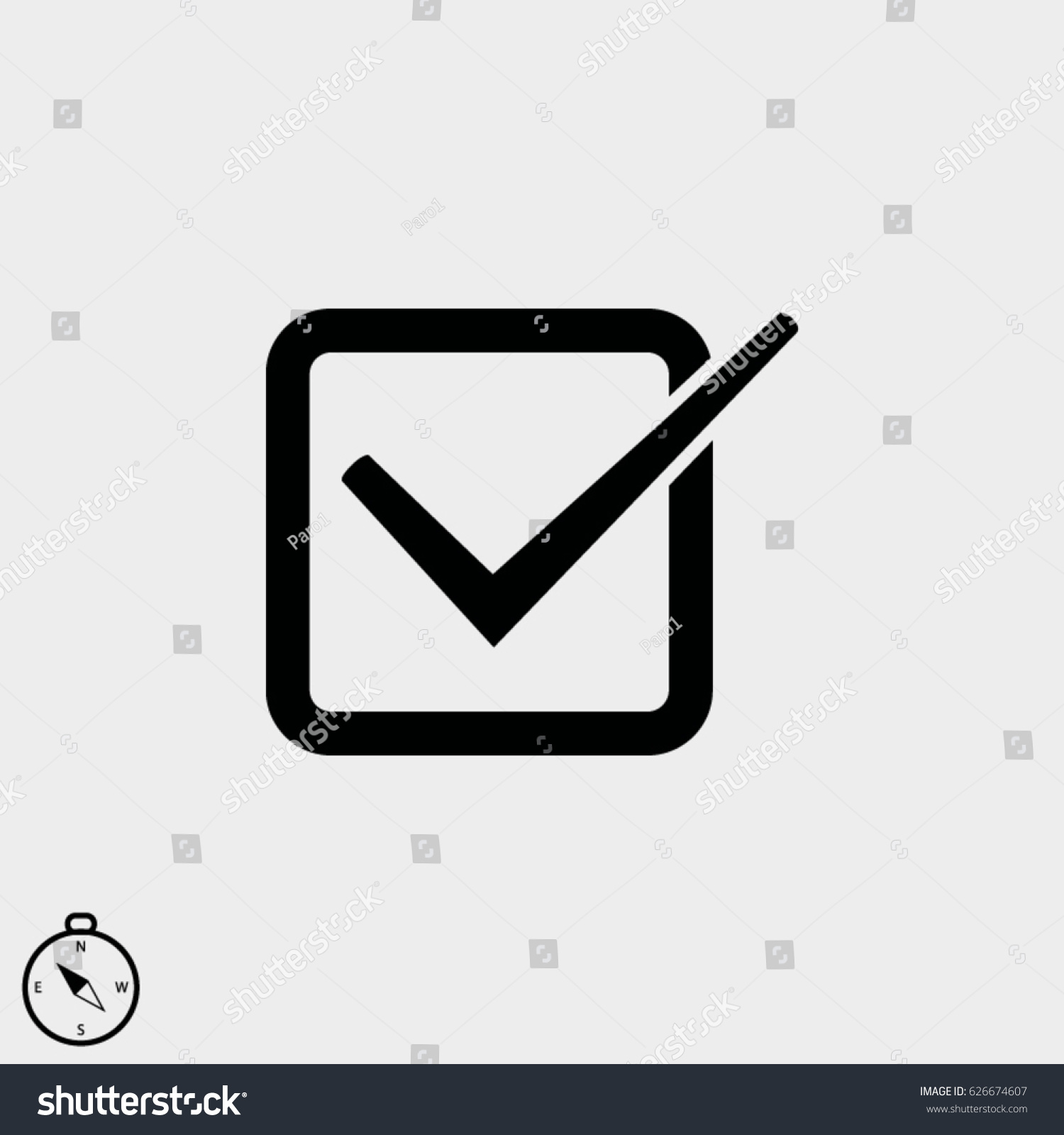 Checklist Button Icon Vector Eps Stock Vector Royalty Free