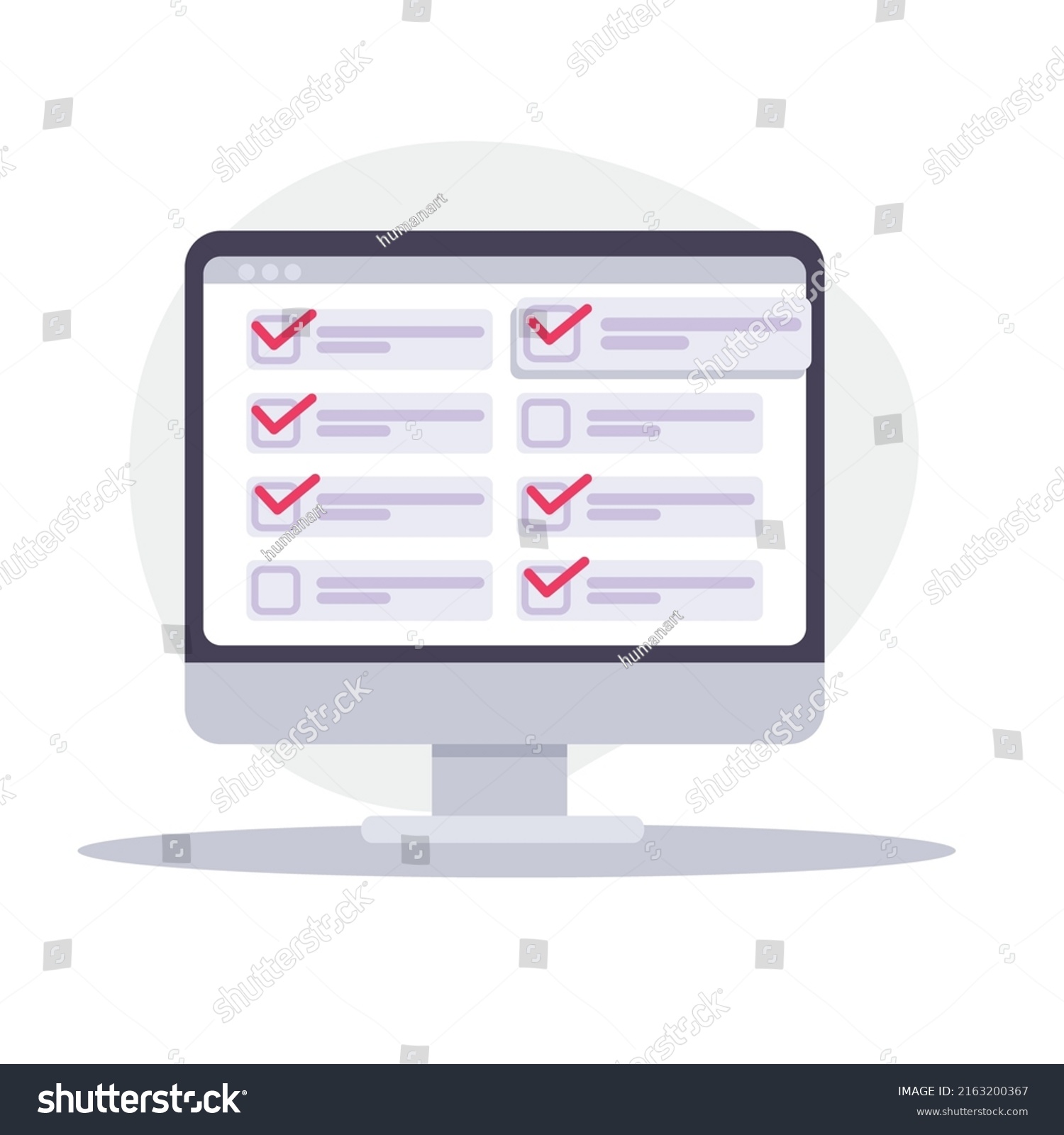 Checklist Vector Check Marks Checkboxes On Stock Vector Royalty Free 2163200367 Shutterstock 7615