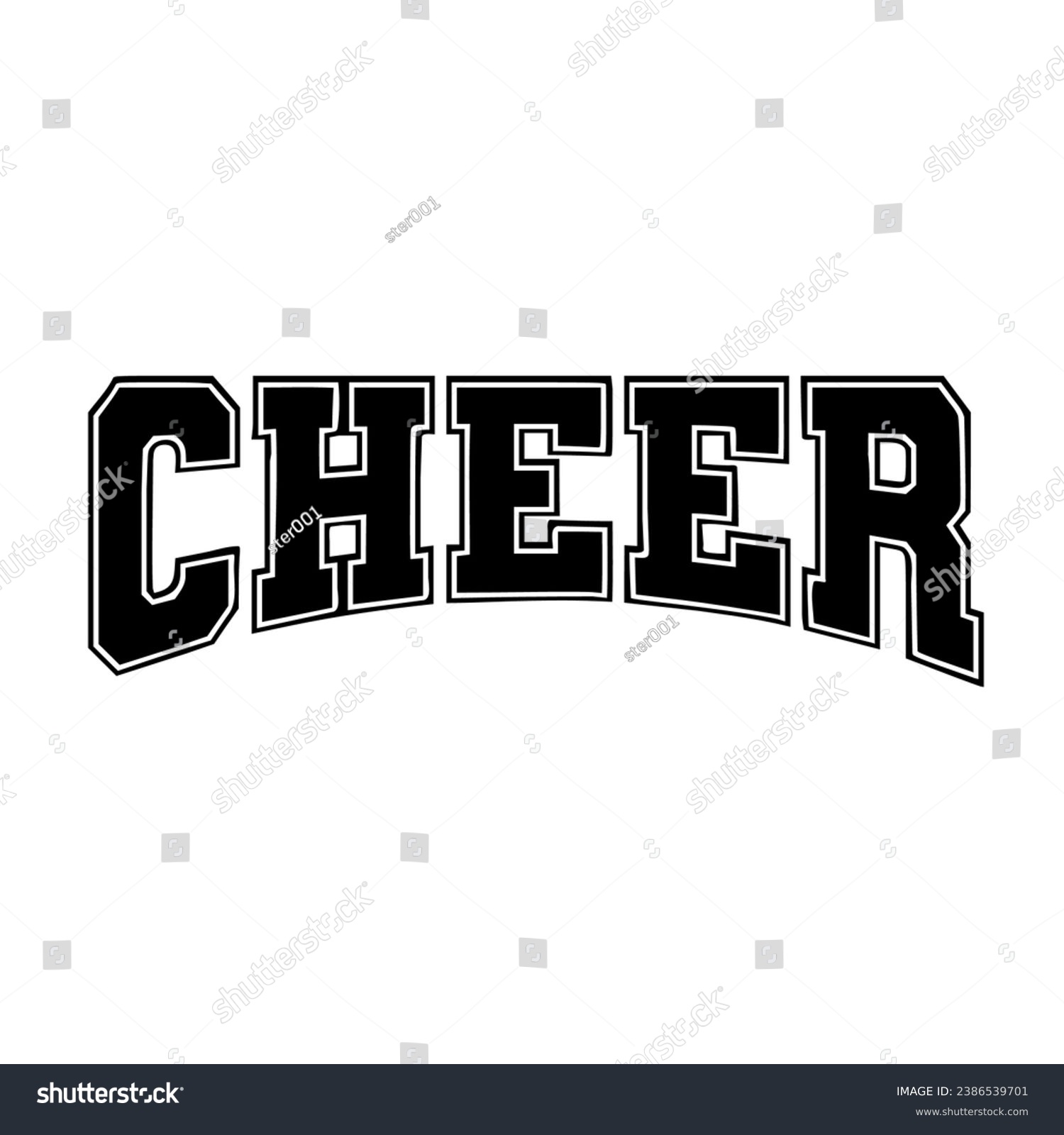 SVG of Cheer black colour design logo svg