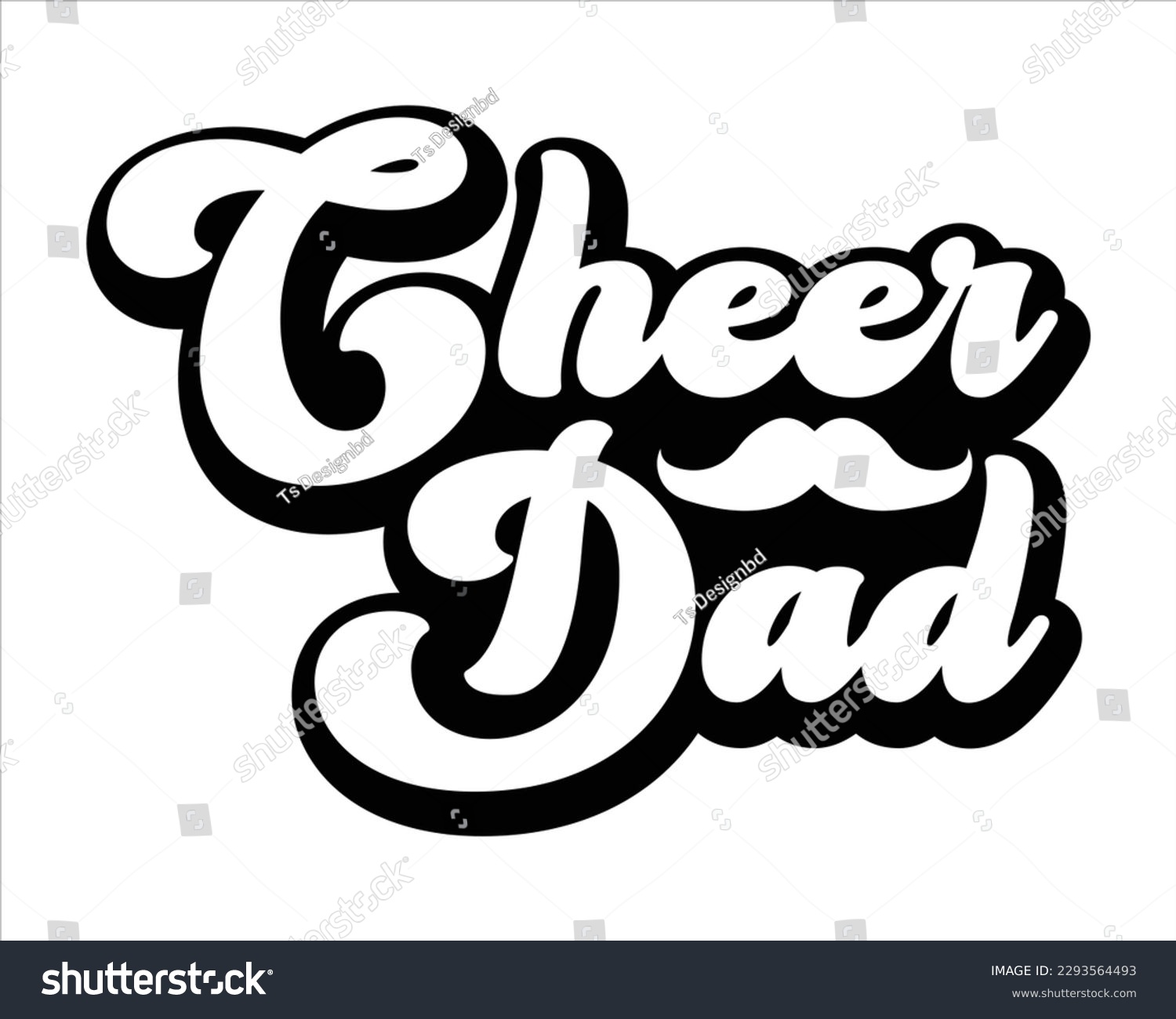 SVG of Cheer Dad retro Svg Design,Dad Quotes SVG Designs,Dad quotes SVG cut files, Dad quotes t shirt designs, Father cut files, Papa eps files,Father Cut File svg