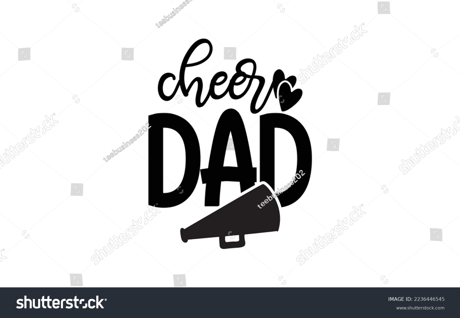 SVG of Cheer Dad t-shirt design man and women vector file svg