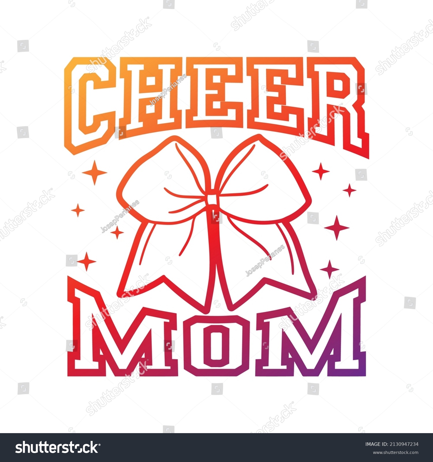 SVG of Cheer Mom Illustration Clip Art Design Shape. Cheerleading Bow Silhouette Icon Vector. svg