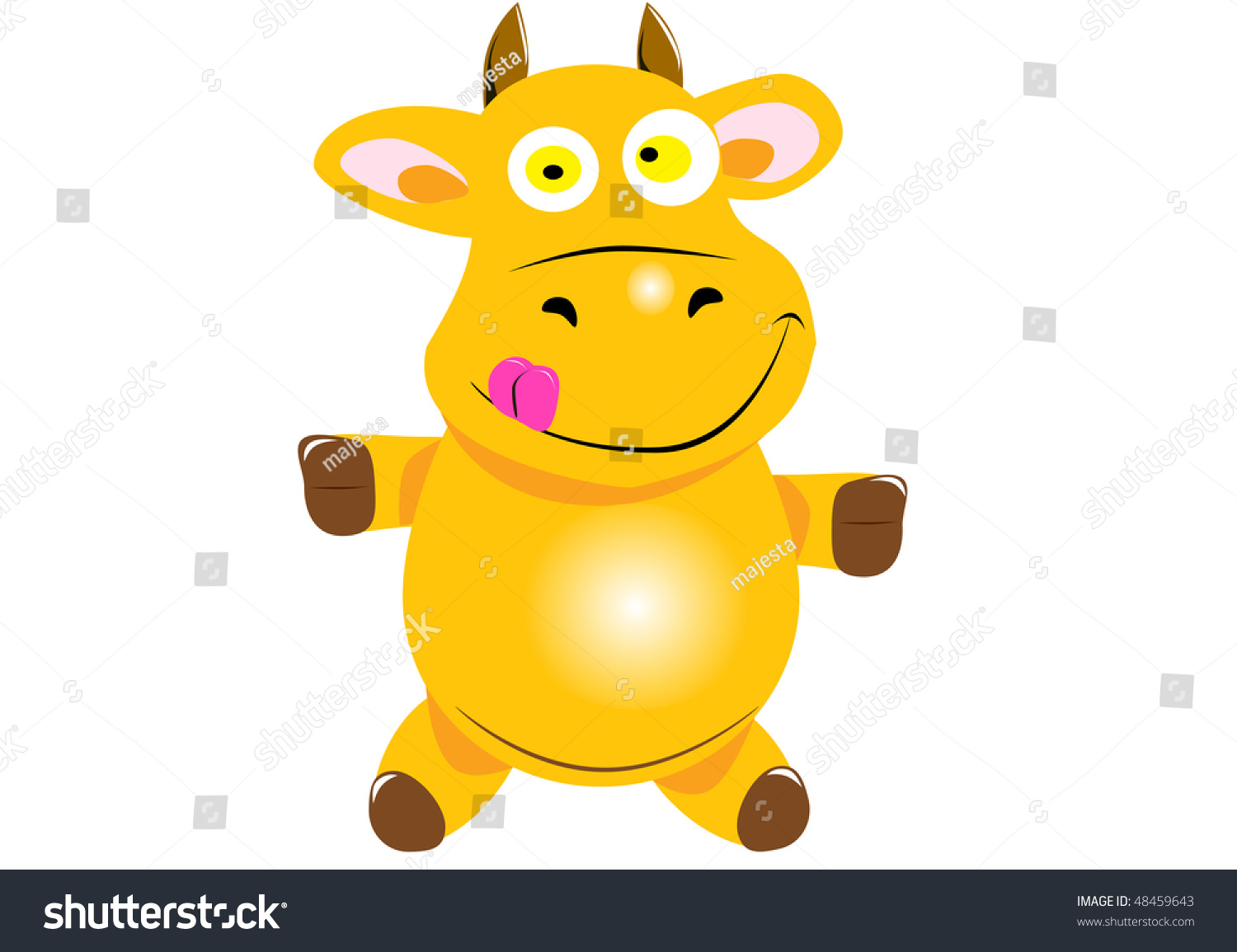 yellow cow clipart - photo #13
