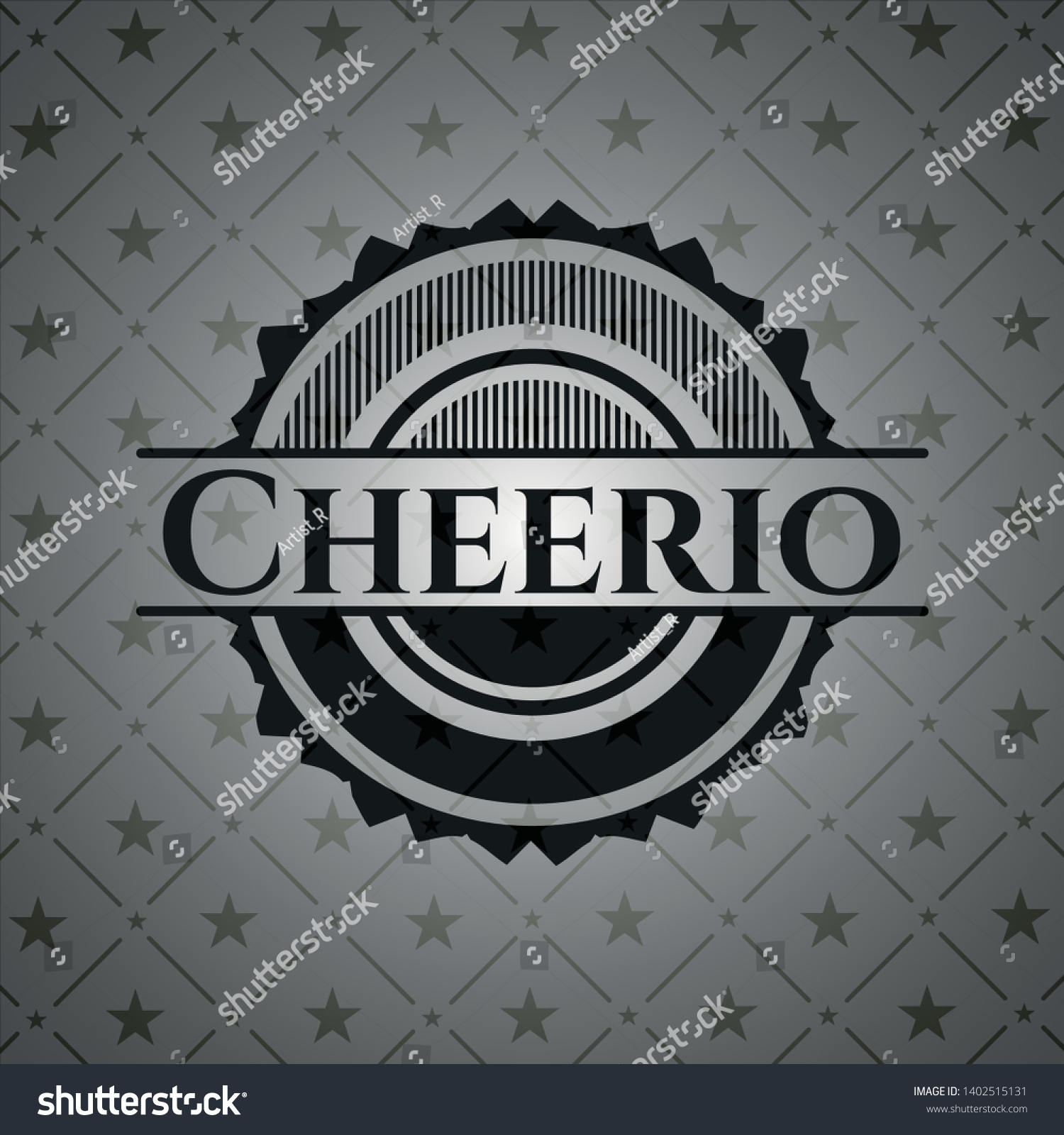 SVG of Cheerio dark emblem. Vector Illustration. Detailed. svg