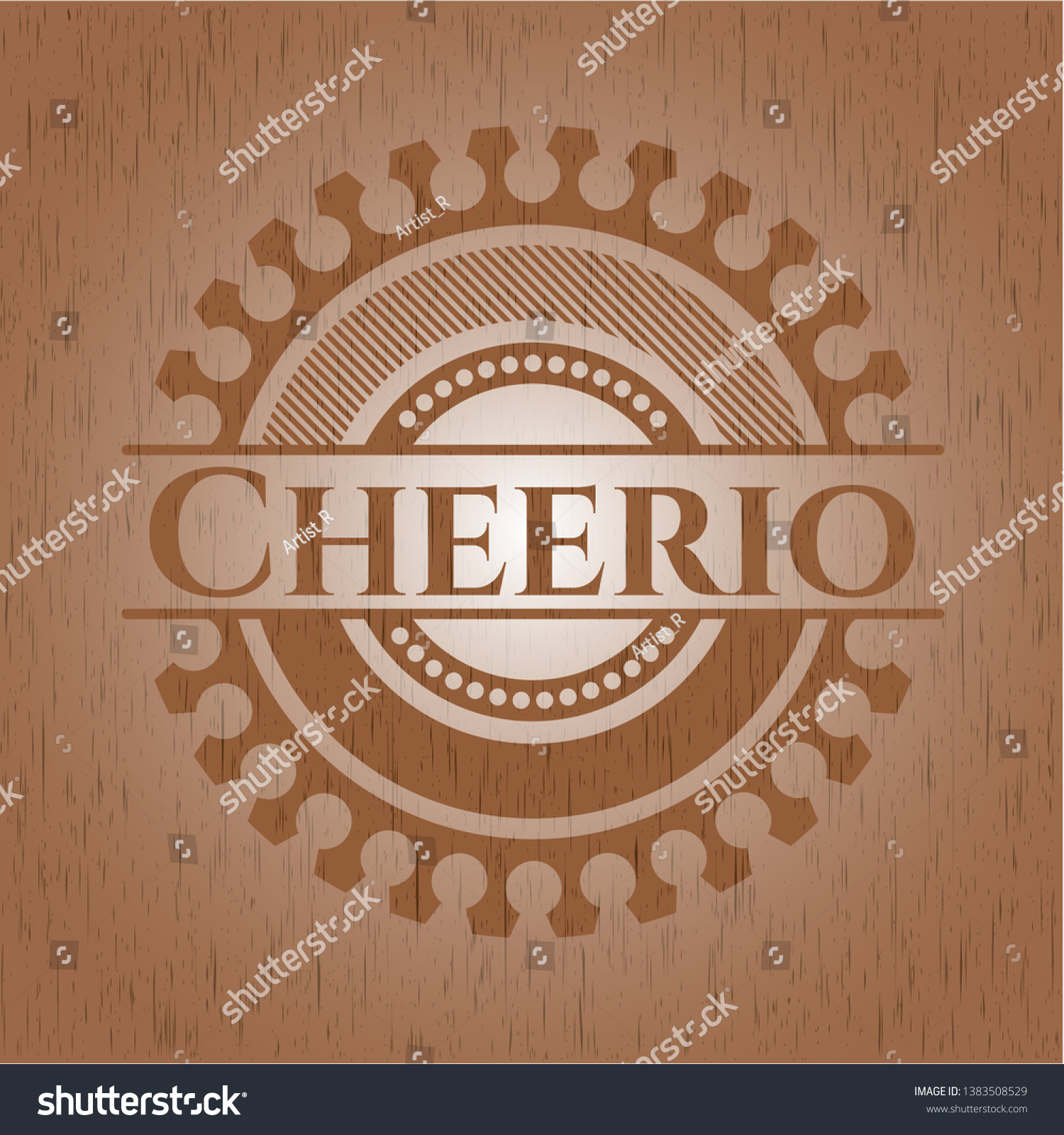 SVG of Cheerio wood signboards. Vector Illustration. svg