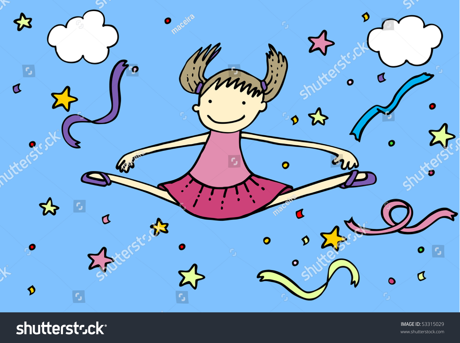 Cheerleader Girl Jumping Vector Illustration Stock Vector Royalty Free 53315029 Shutterstock Cheerleader Girl Jumping Vector Illustration Stock Vector Royalty Free 53315029 Shutterstock