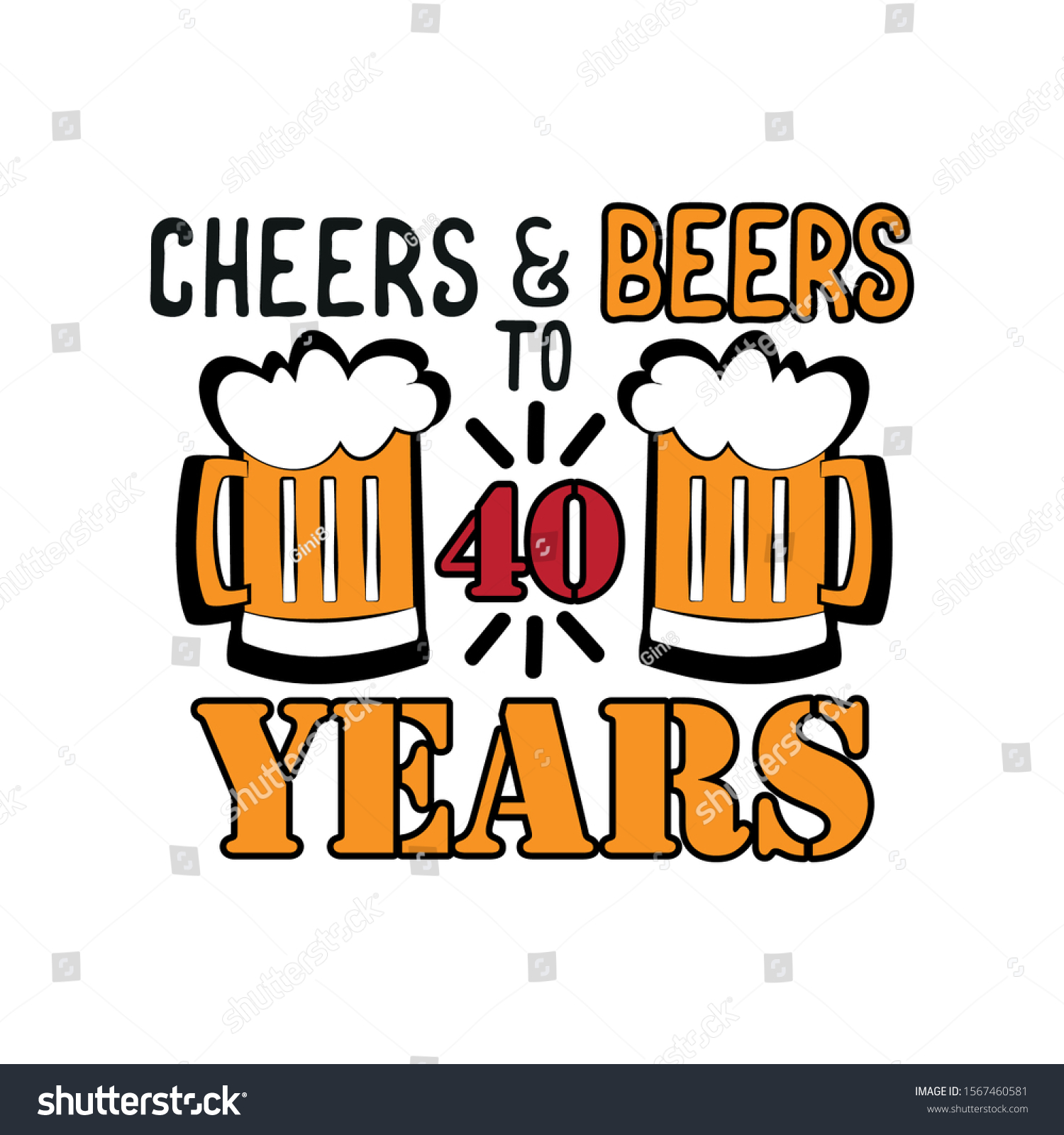 cheers and beers to 40 years shirt