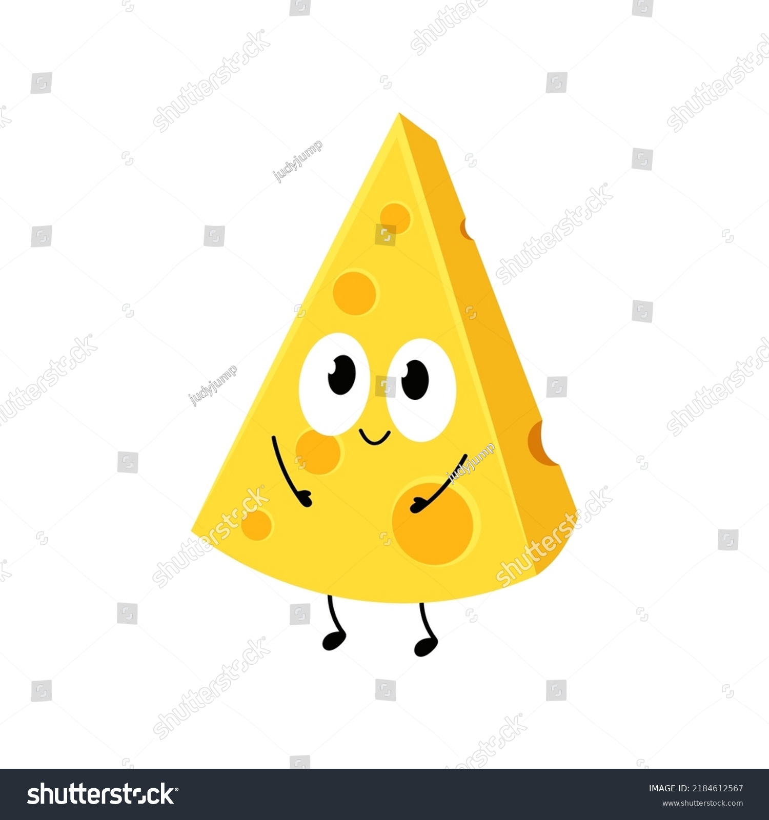 SVG of Cheese character design. Cheese on white background. symbol. mascot. svg