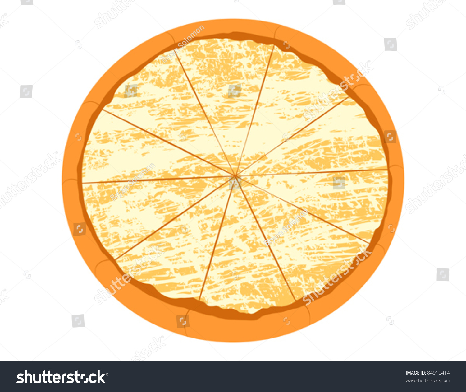 Cheese Pizza Vector Illustration High Resolution Stock Vector (Royalty ...