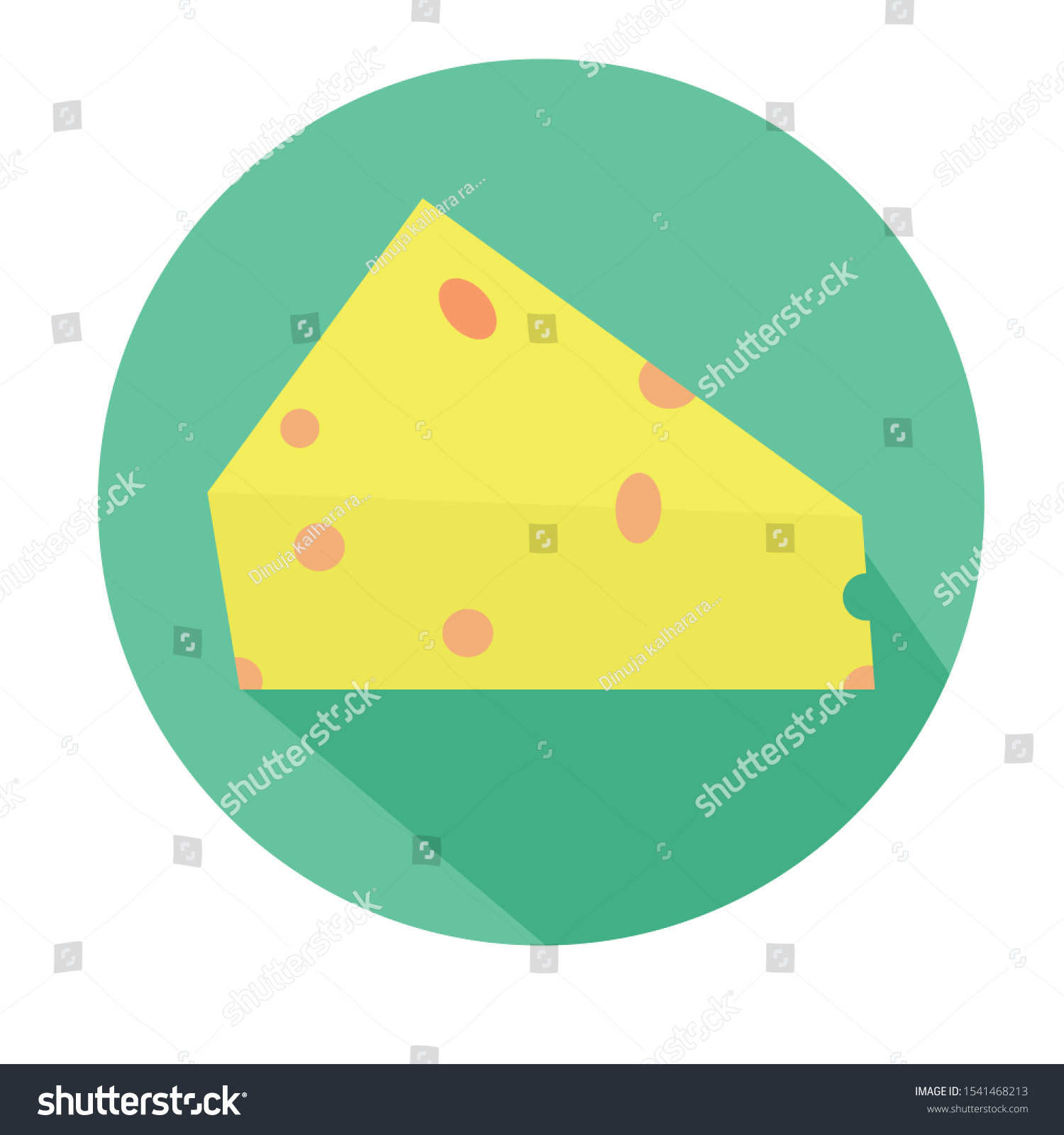 Cheese Vector Illustration Simple Clip Art Stock Vector (Royalty Free ...