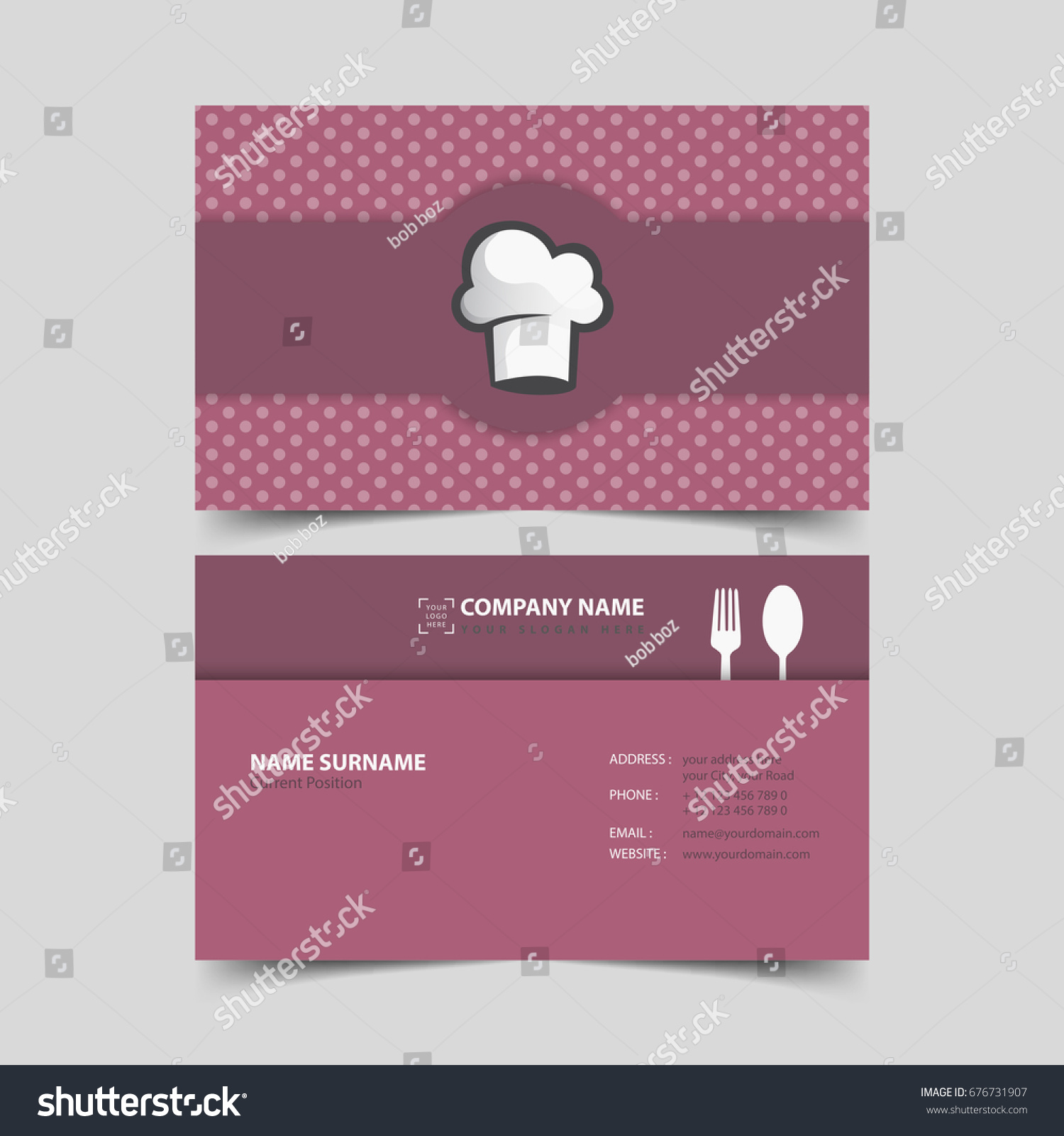 chef business cards
