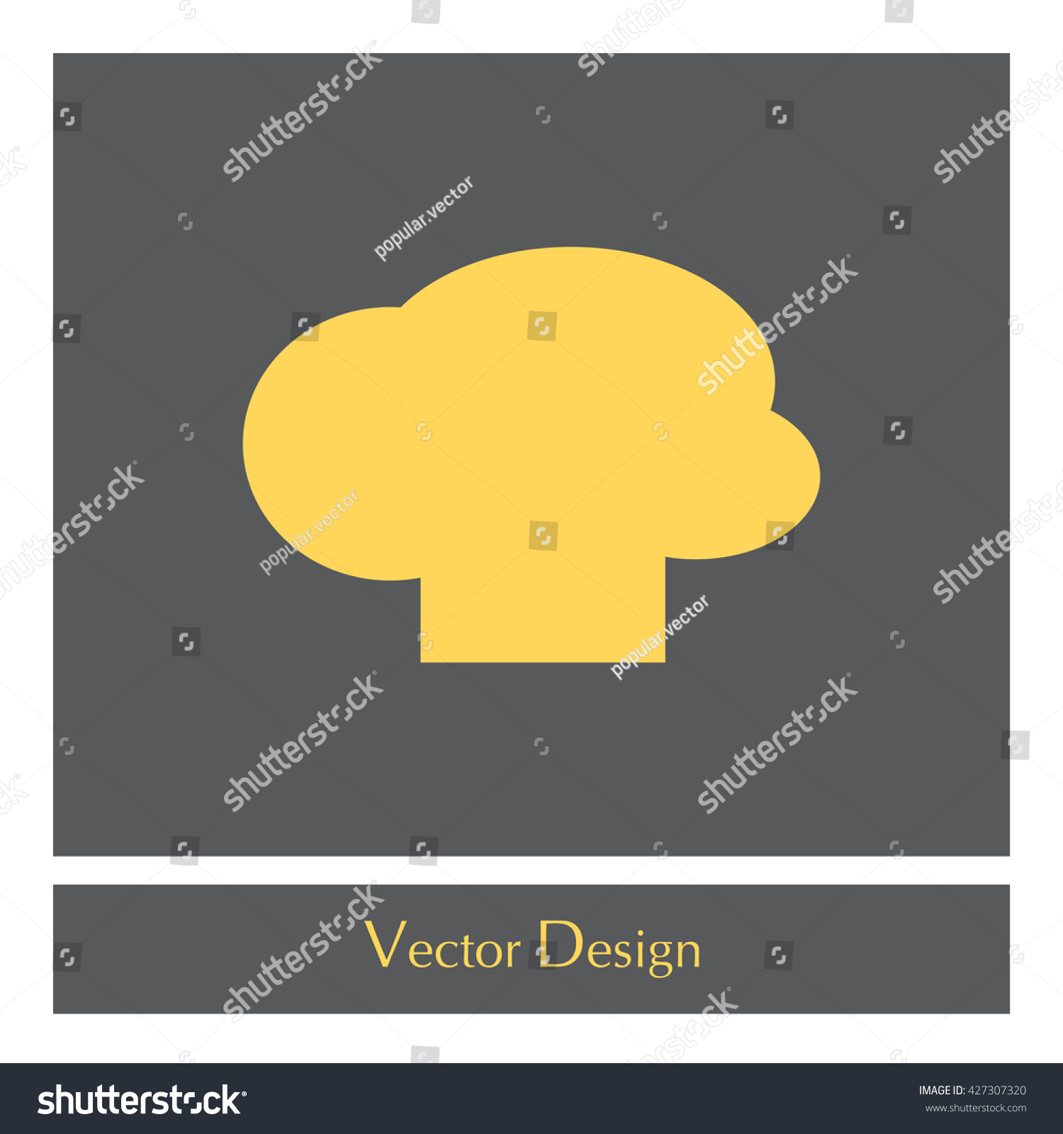 Chef Cap Vector Icon Stock Vector (Royalty Free) 427307320 | Shutterstock