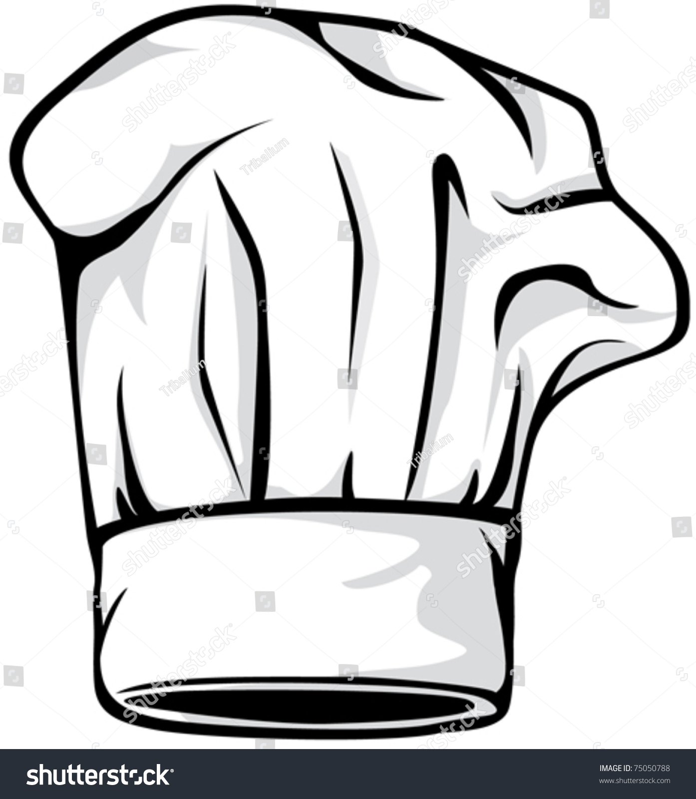 Chef Hat Stock Vector 75050788 - Shutterstock