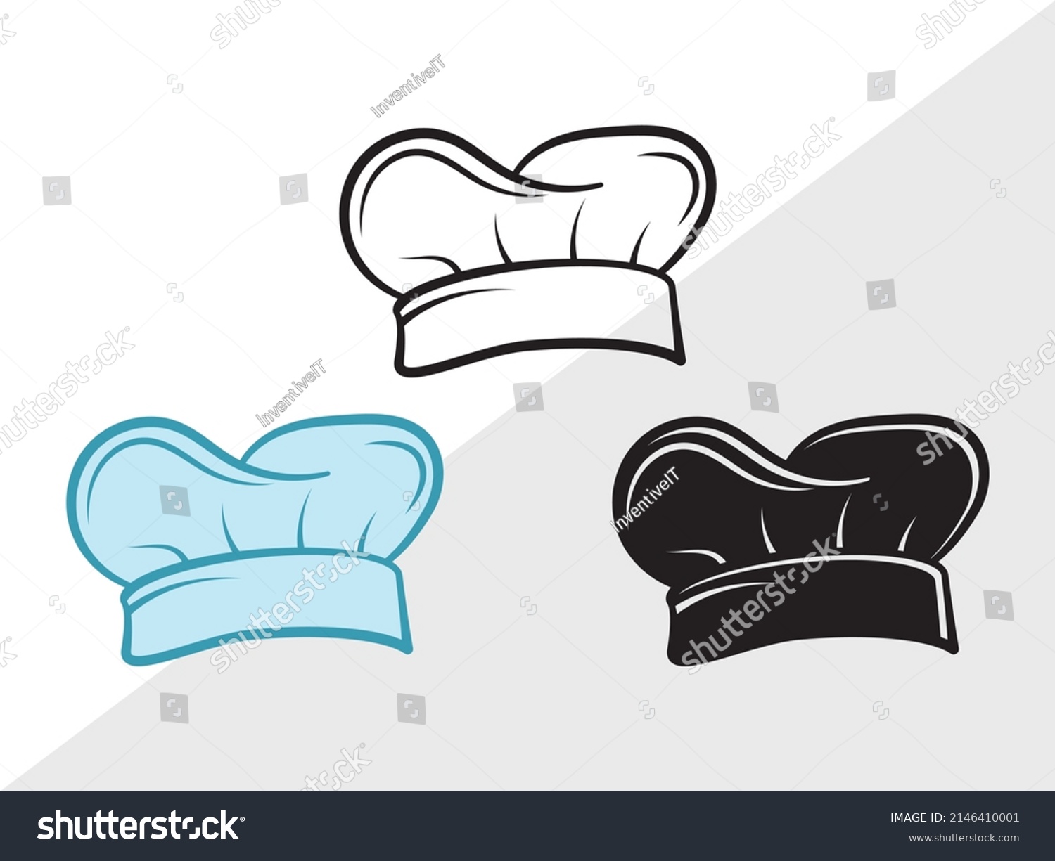 Chef Hat Printable Vector Illustration Stock Vector (Royalty Free ...