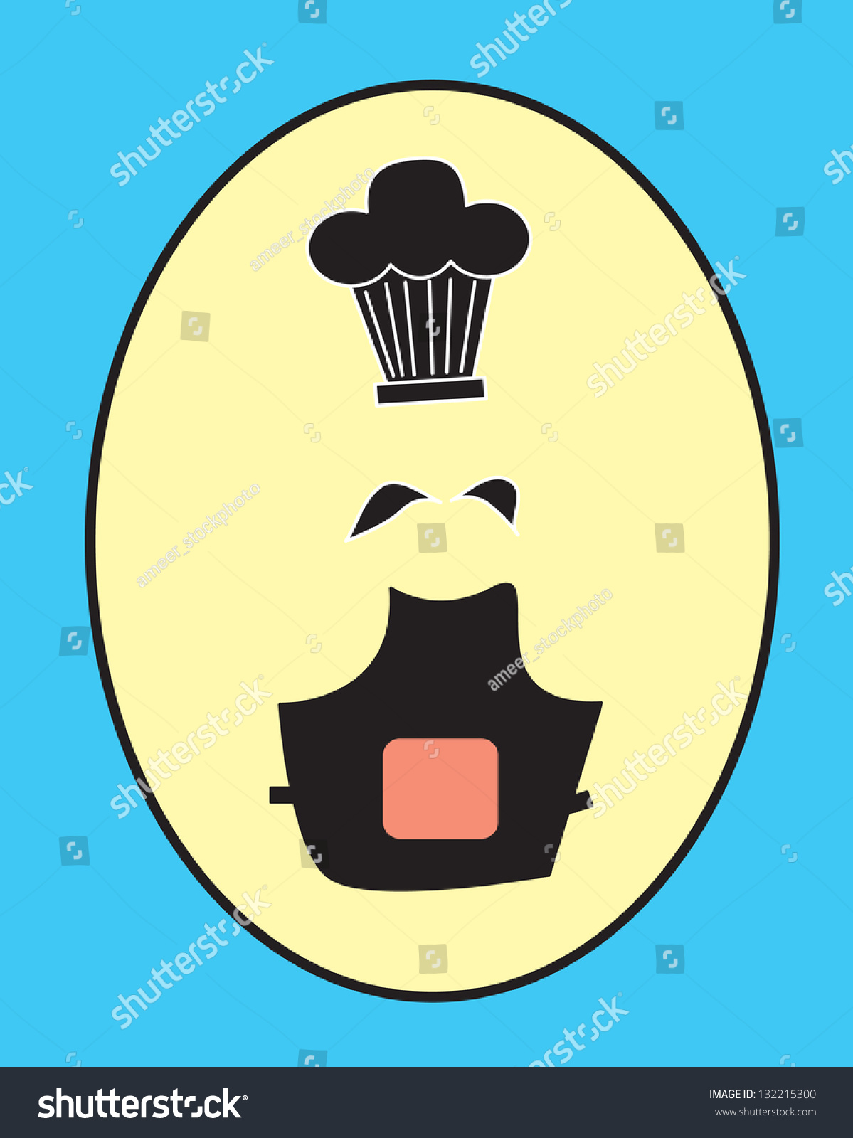 Cheff Icon Stock Vector (Royalty Free) 132215300