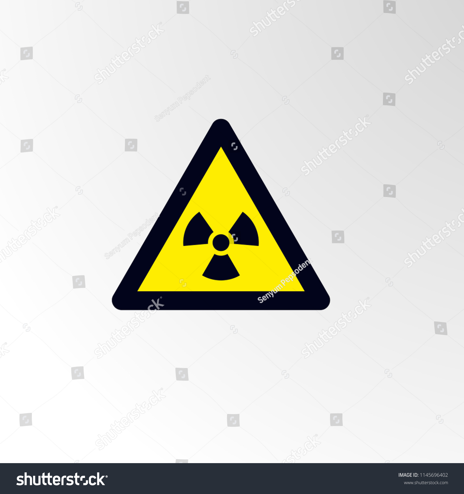 Chemical Caution Warn Symbol Public Transport Stock Vector (Royalty ...