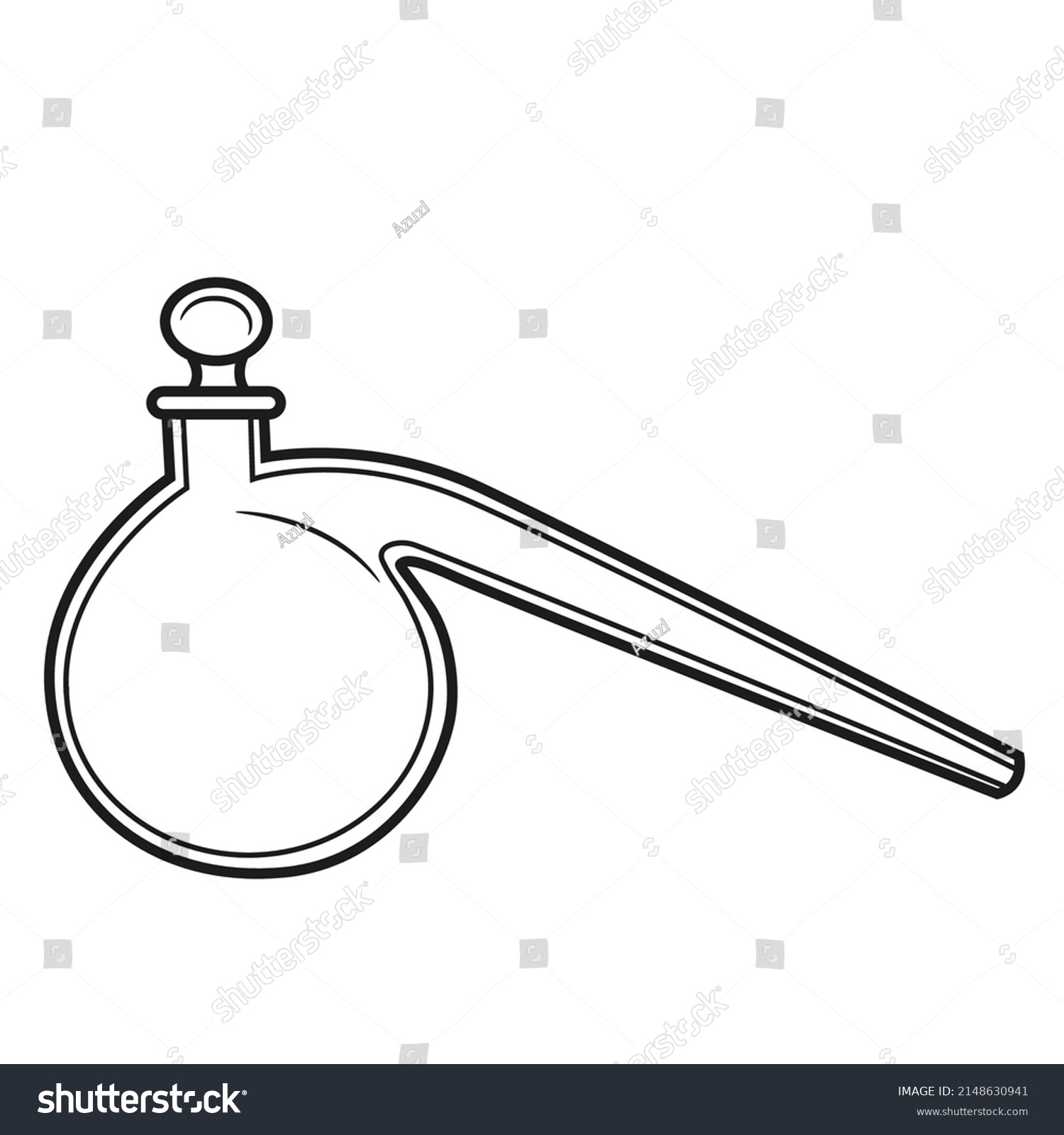 Chemical Equipment Glass Retort Distillation Simulating Stock Vector ...