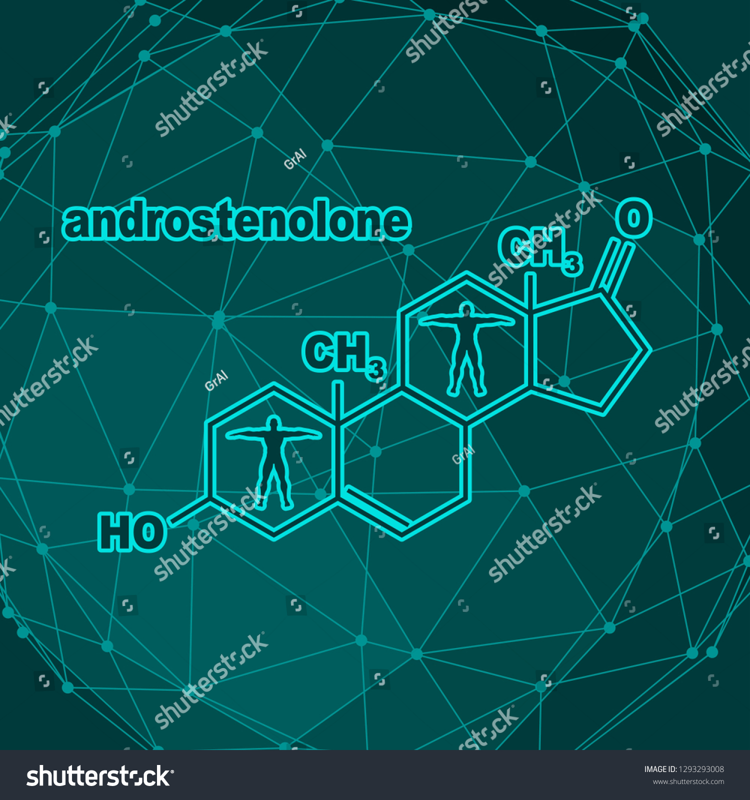 Chemical Molecular Formula Hormone Androstenolone Infographics Stock ...