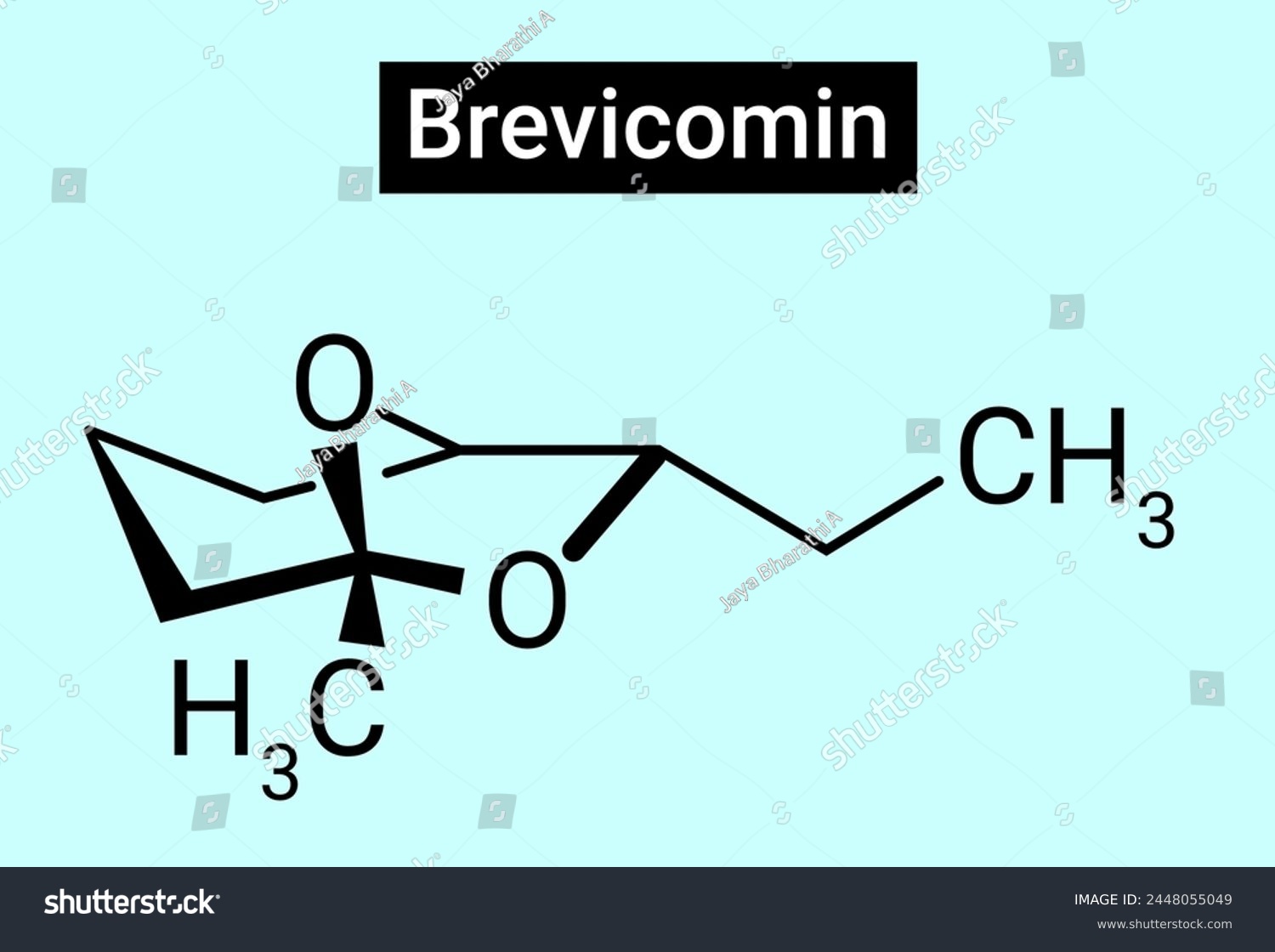 SVG of Chemical Structure of Brevicomin, C9H16O2 svg