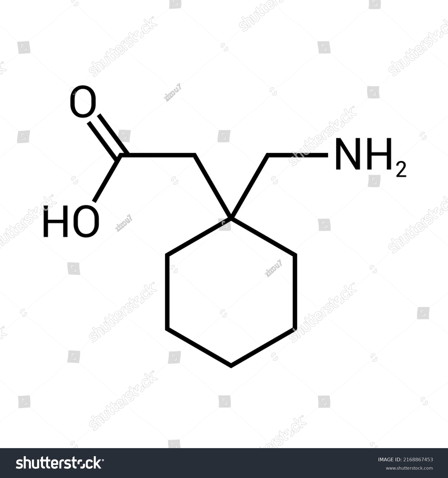what is the chemical composition of gabapentin