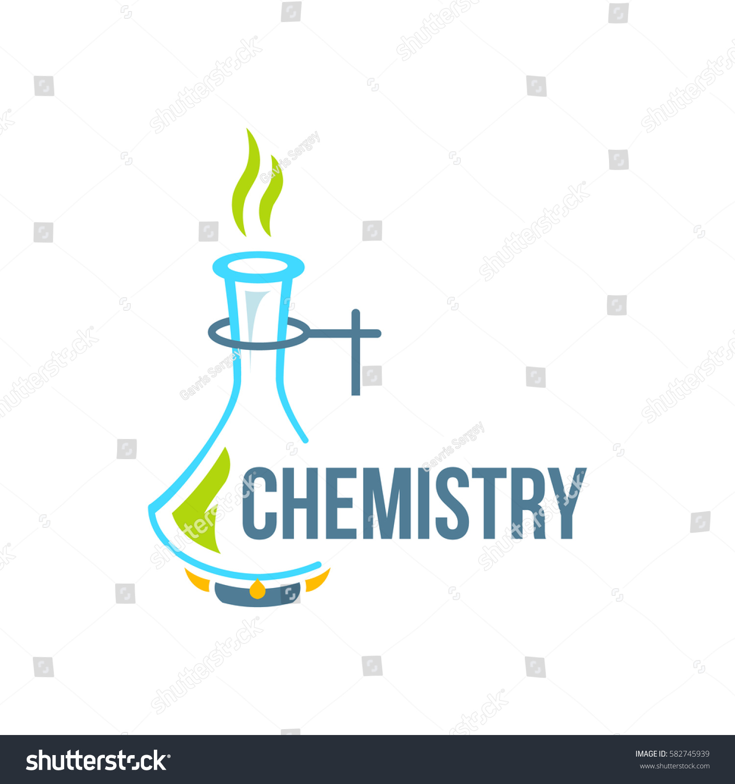 Chemical Test Tubes Icon Illustration Vector Stock Vector (Royalty Free ...