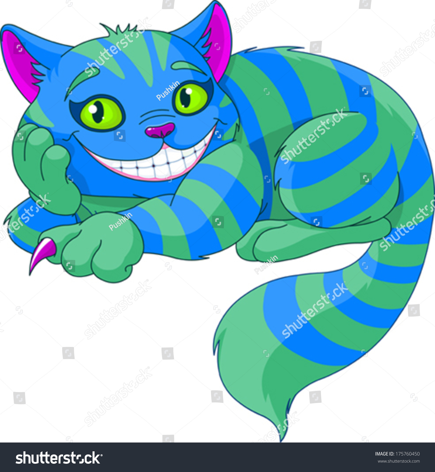SVG of Cheshire Cat levitating in the air svg
