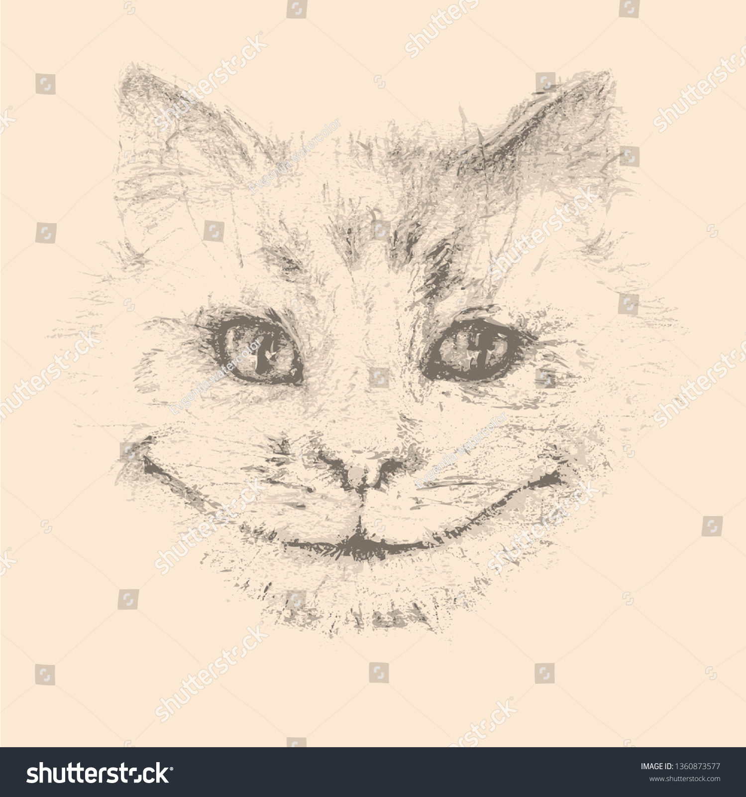 SVG of Cheshire cat smiles. Illustration for 