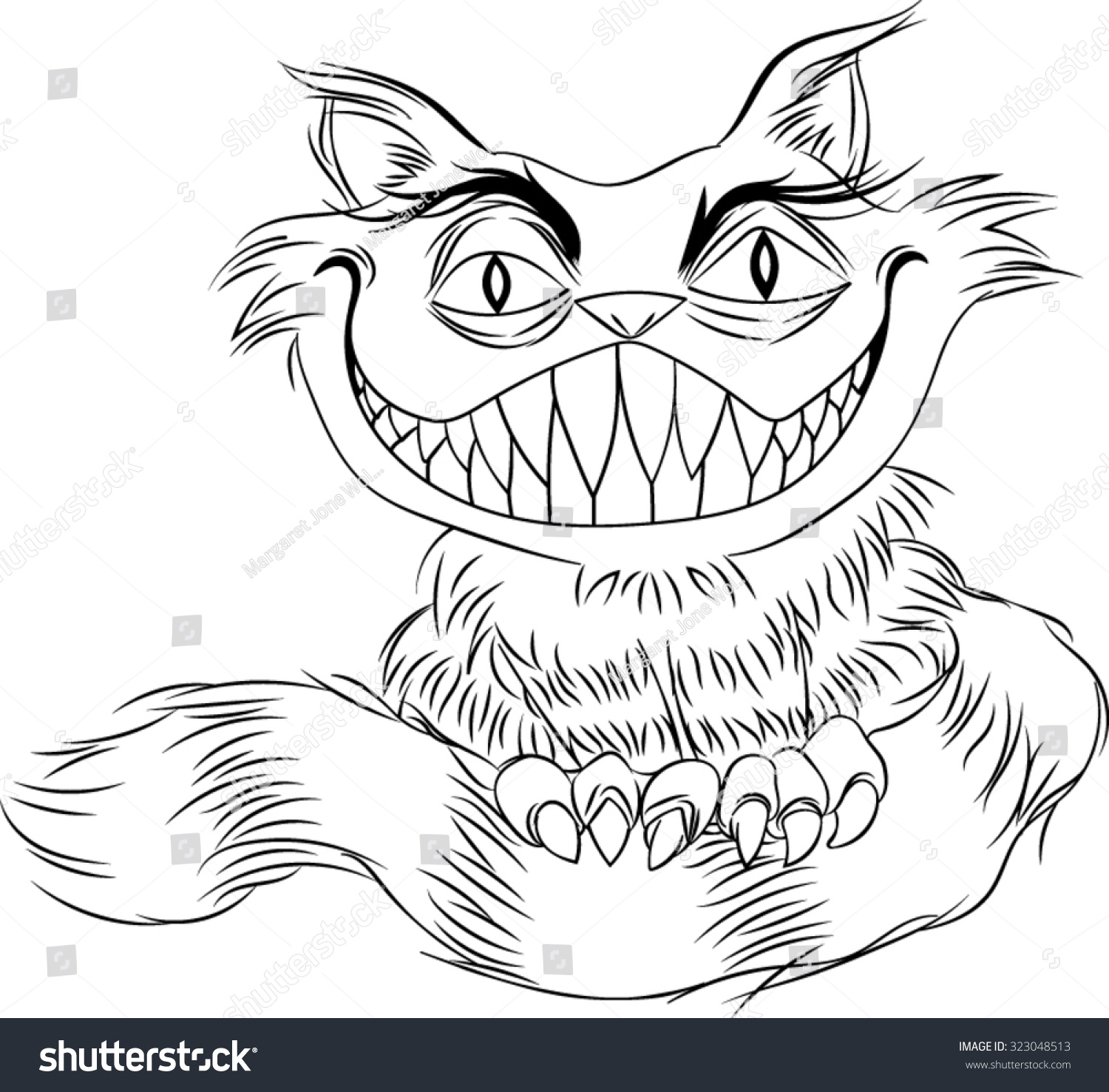 SVG of Cheshire Cat - Vector - Illustration svg