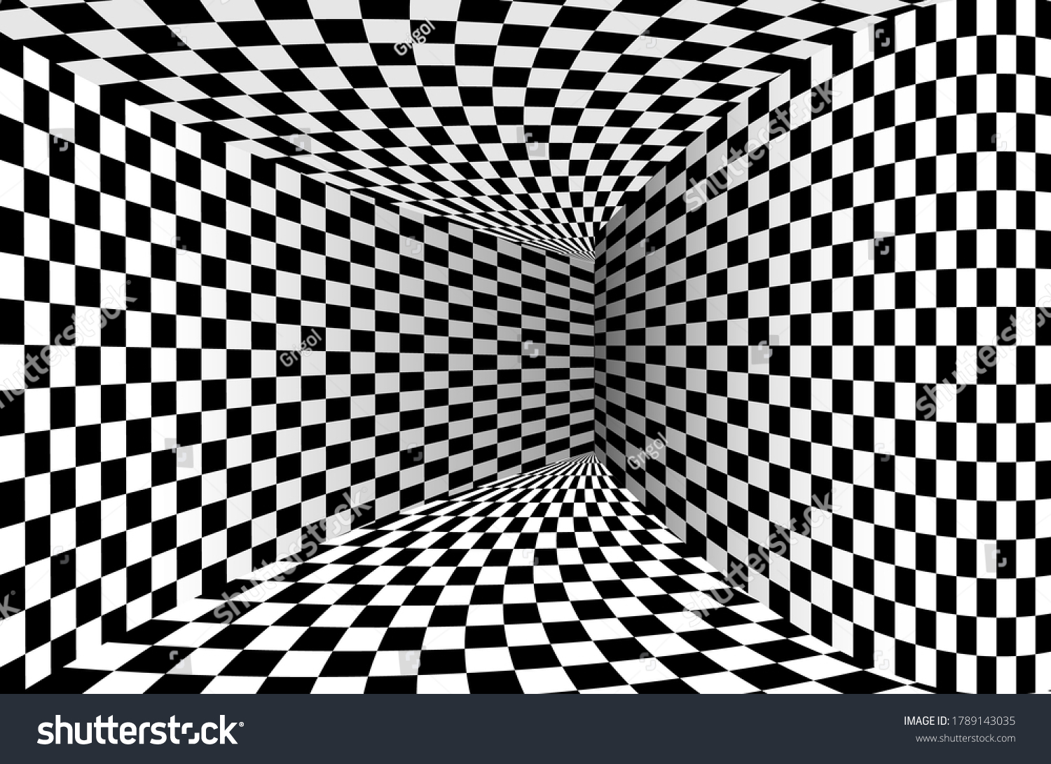 Chess background 3d perspective tunnel wallpaper design