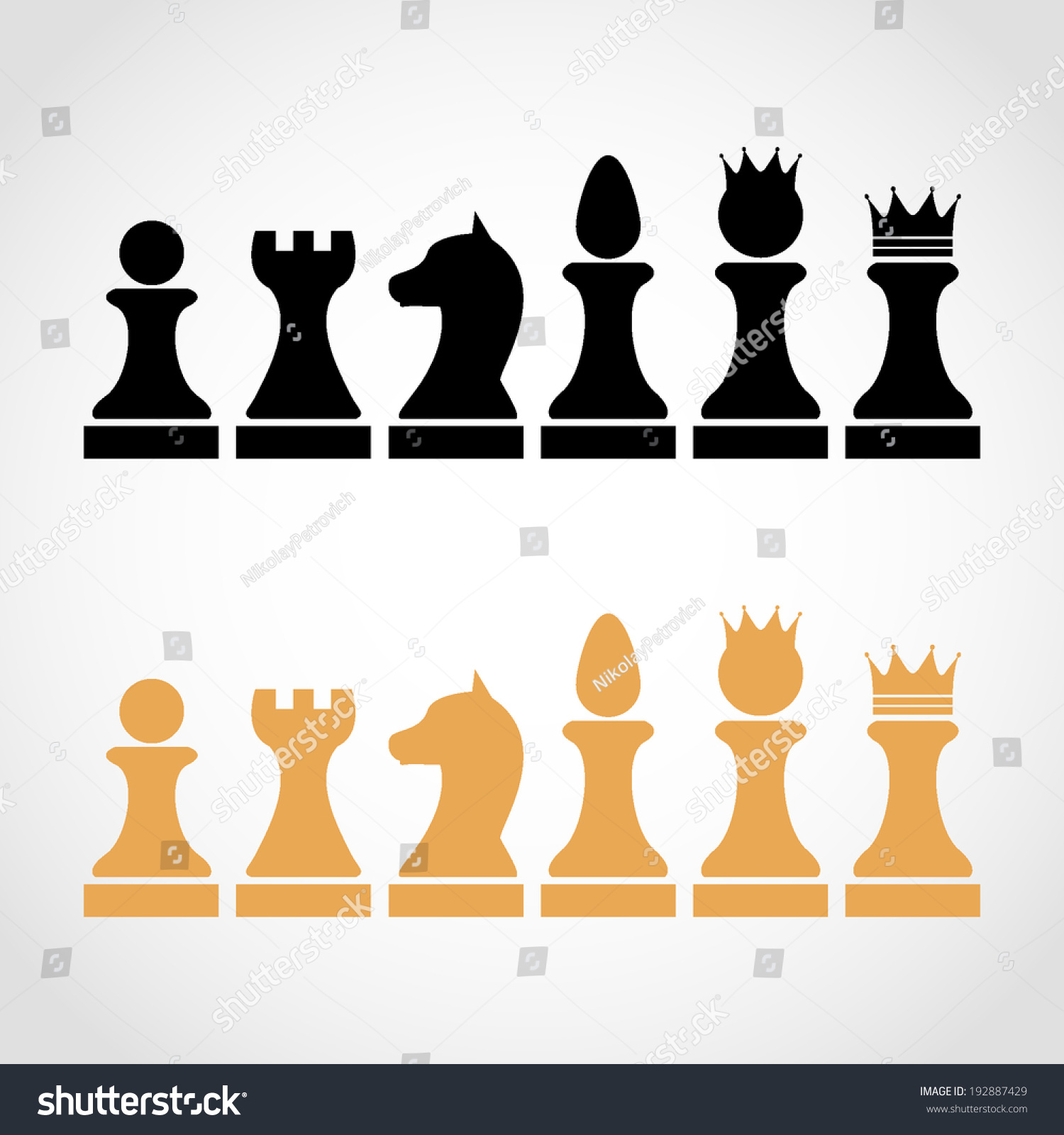 Chess Pieces Including King Queen Rook Stock Image Download Now