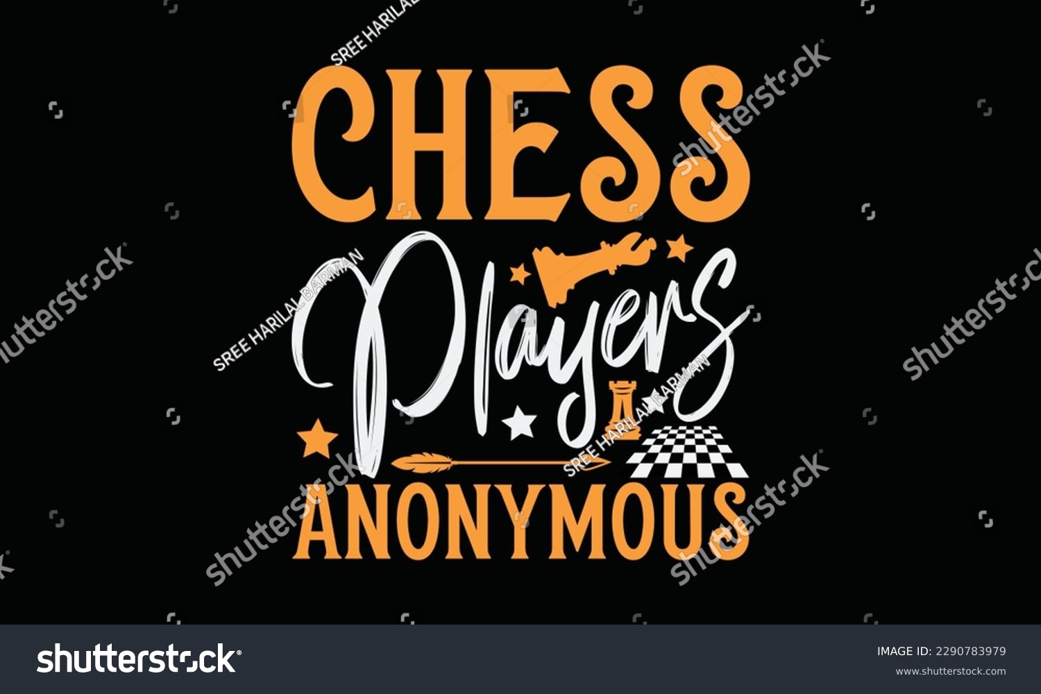 SVG of Chess players anonymous - Chess svg typography T-shirt Design, Handmade calligraphy vector illustration, template, greeting cards, mugs, brochures, posters, labels, and stickers. EPA 10. svg