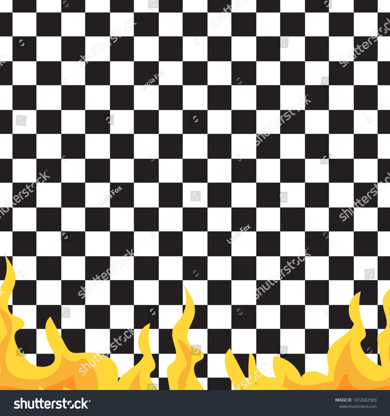 Chessboard Fire Seamless Pattern Black White Stock Vector Royalty Chessboard Fire Seamless Pattern Black White Stock Vector Royalty